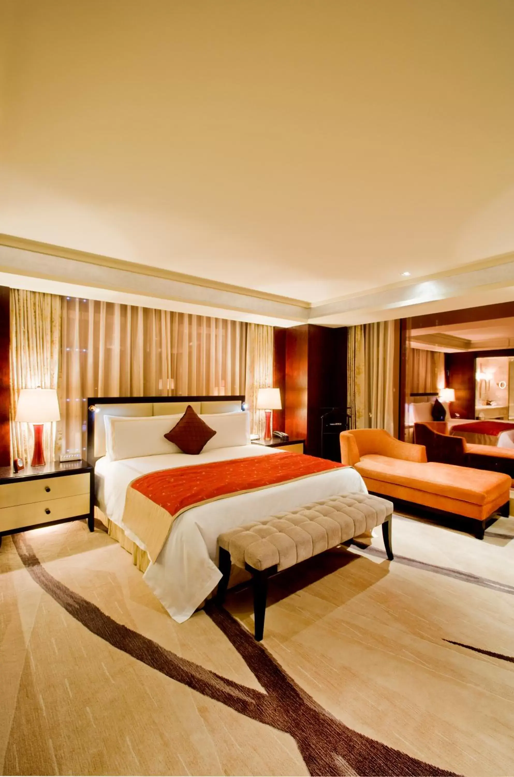 Bed in Fairmont Beijing