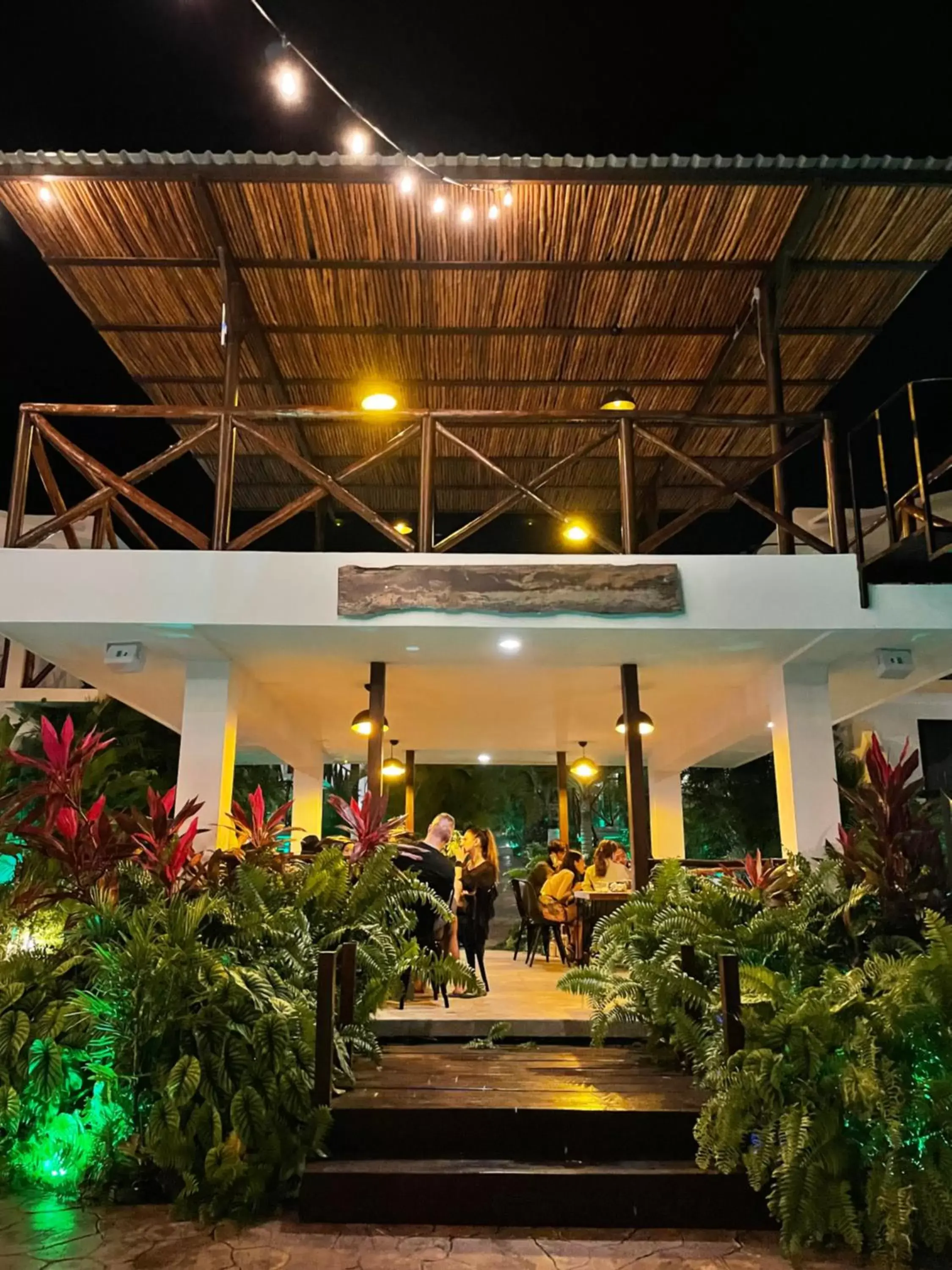 Lounge or bar, Restaurant/Places to Eat in Hotel Aldea 19 Bacalar