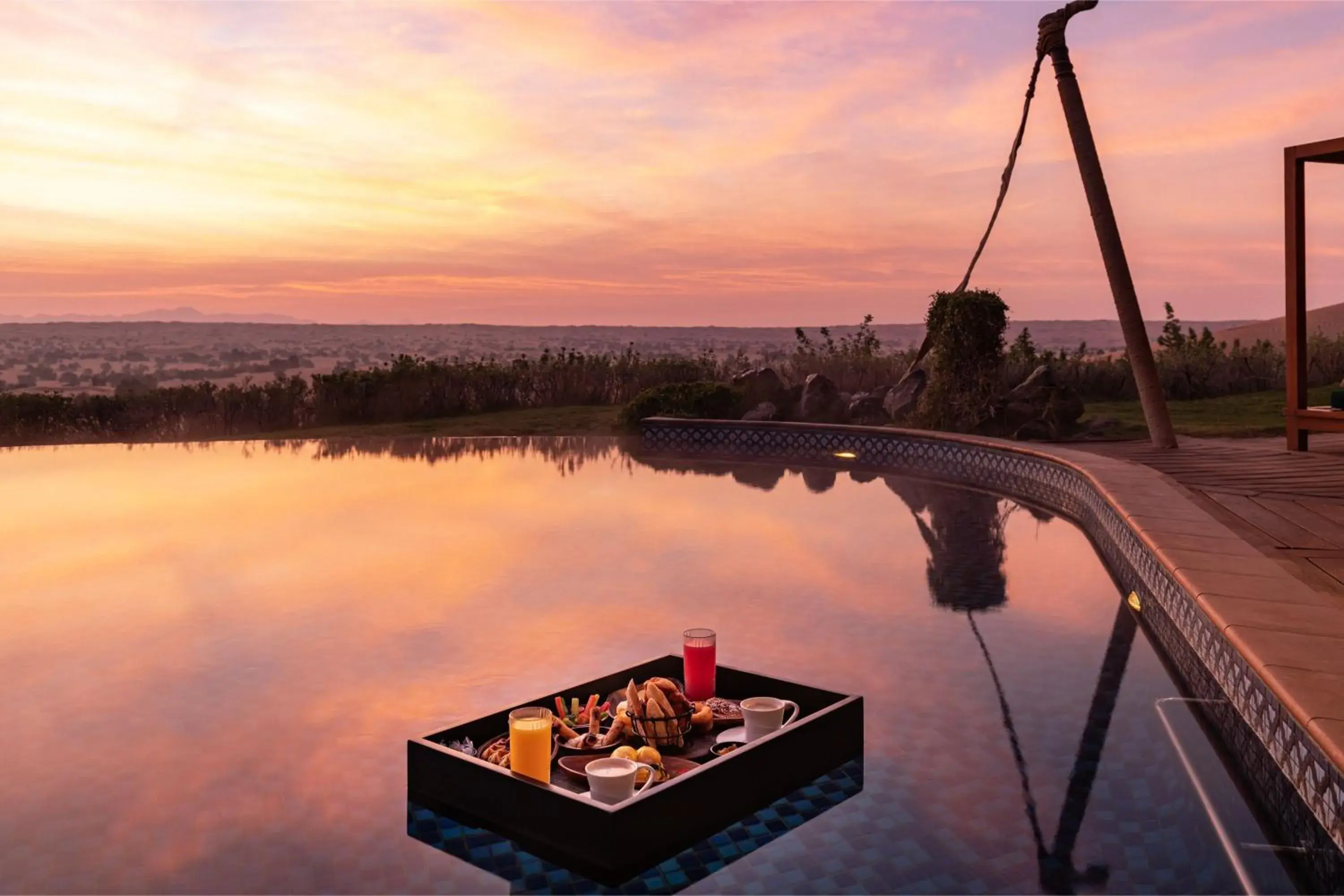 Breakfast, Swimming Pool in Al Maha, a Luxury Collection Desert Resort & Spa, Dubai