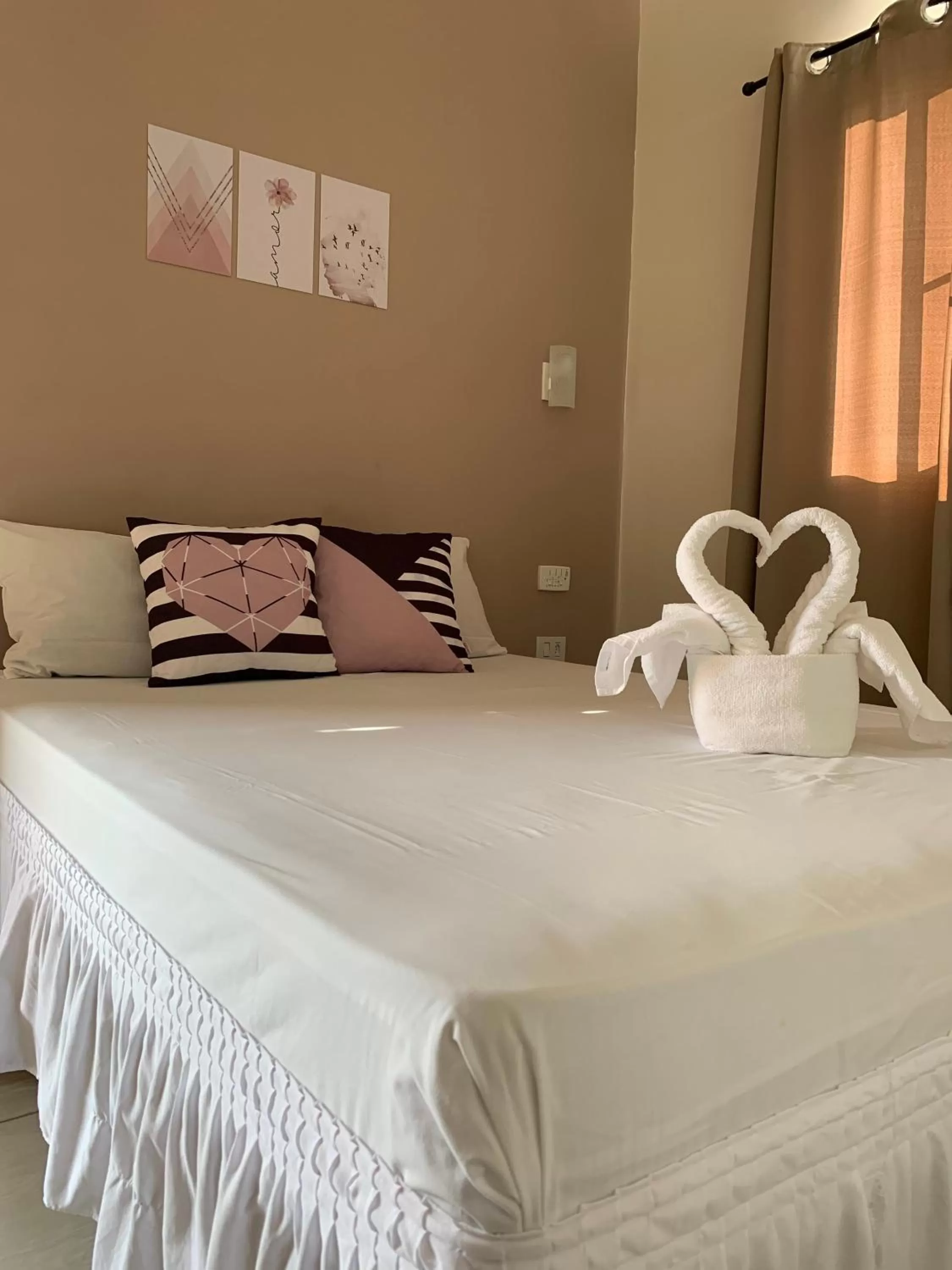 Bed in Pousada Recanto Som do Mar