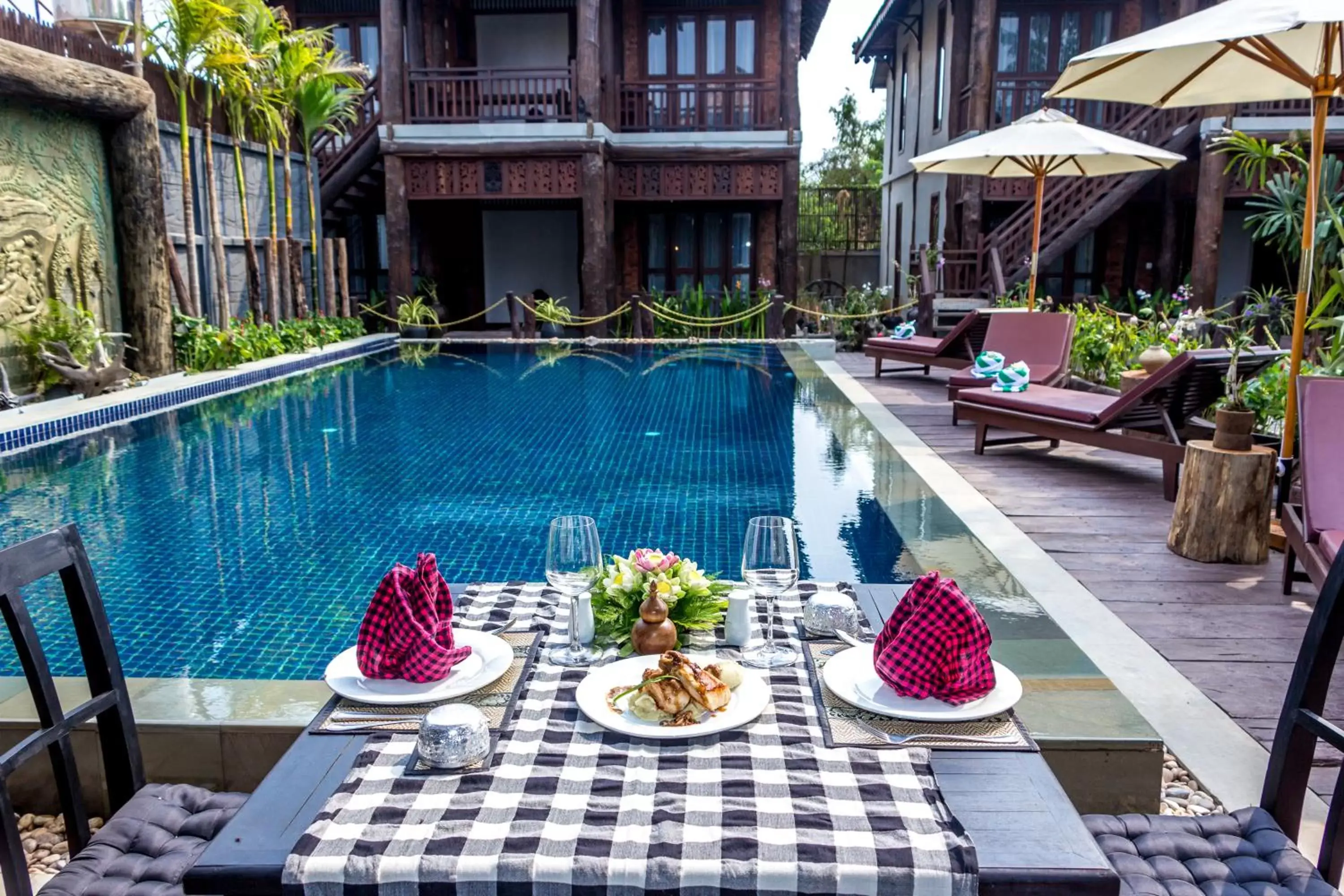 Swimming Pool in Java Wooden Villa & Residence