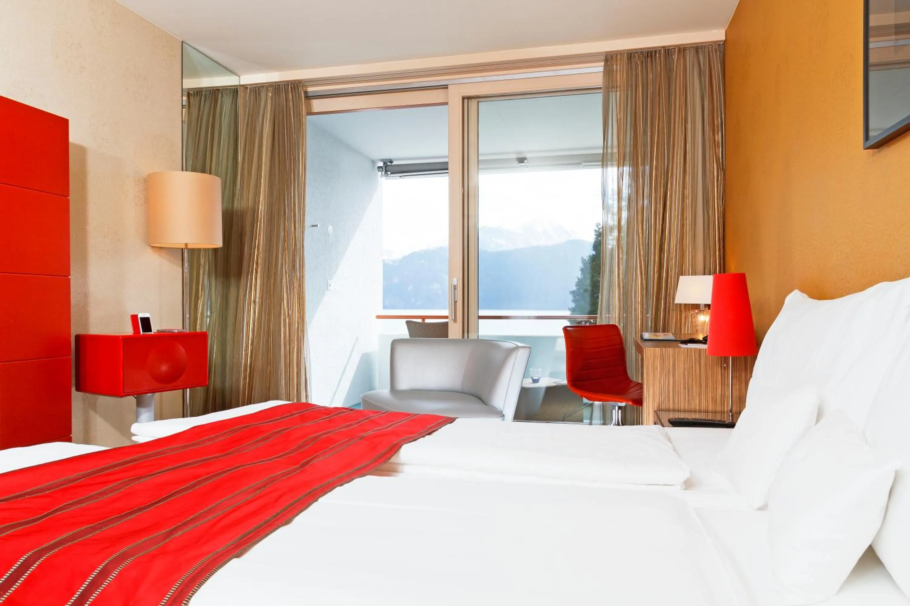 Bedroom in Post Hotel Weggis