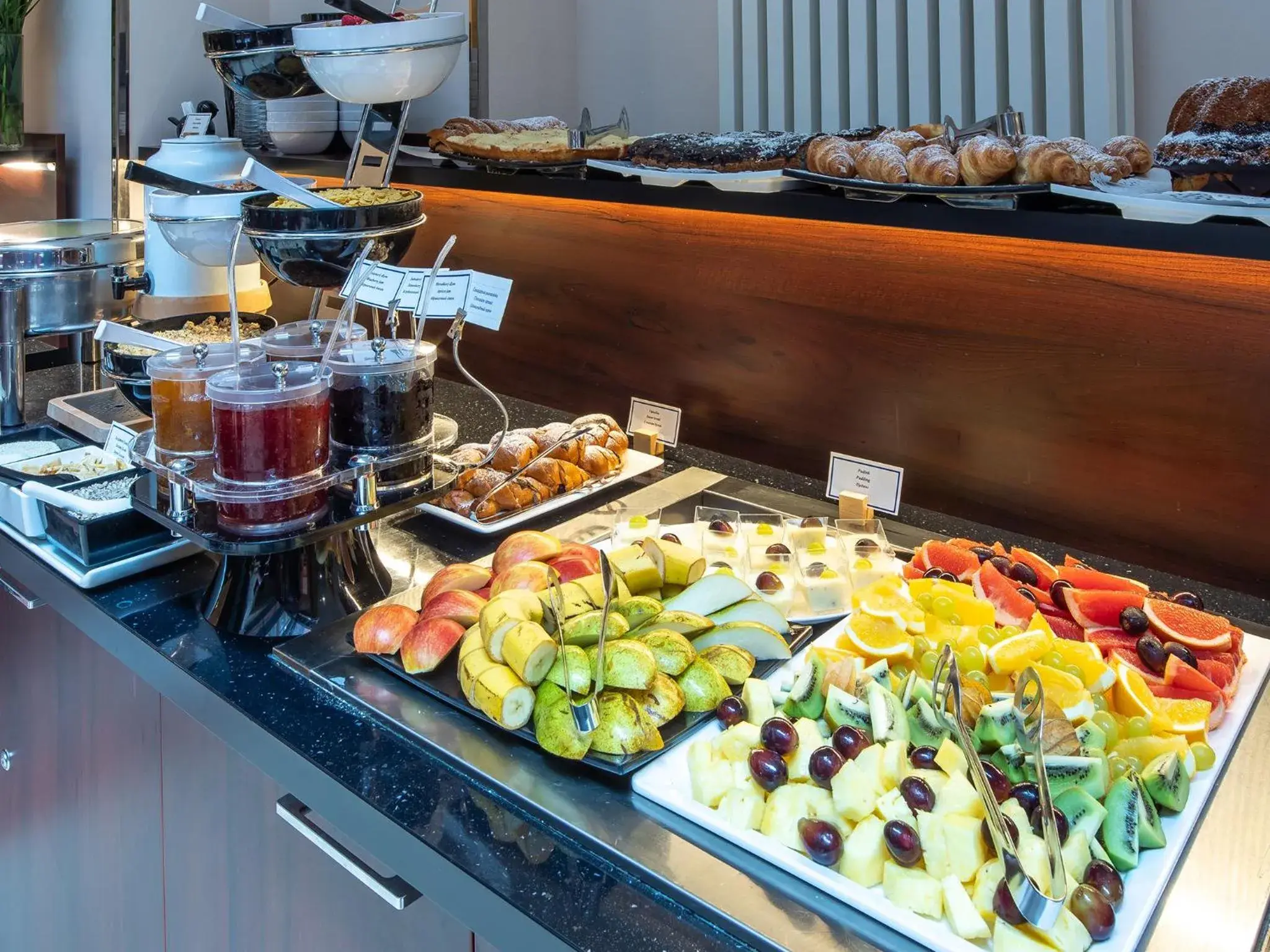 Buffet breakfast in EA Embassy Prague Hotel