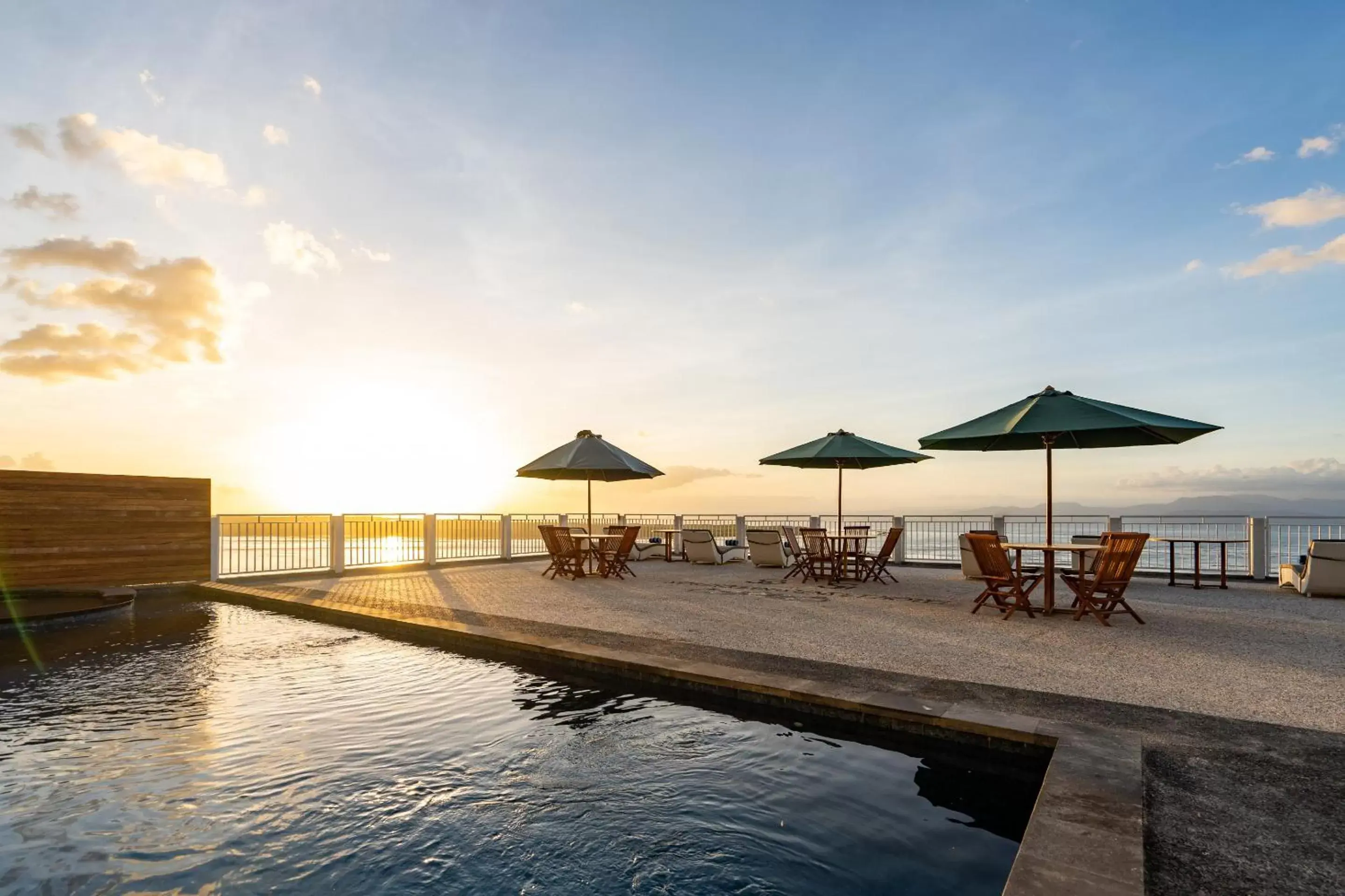 Patio, Swimming Pool in Samuh Sunset Hotel