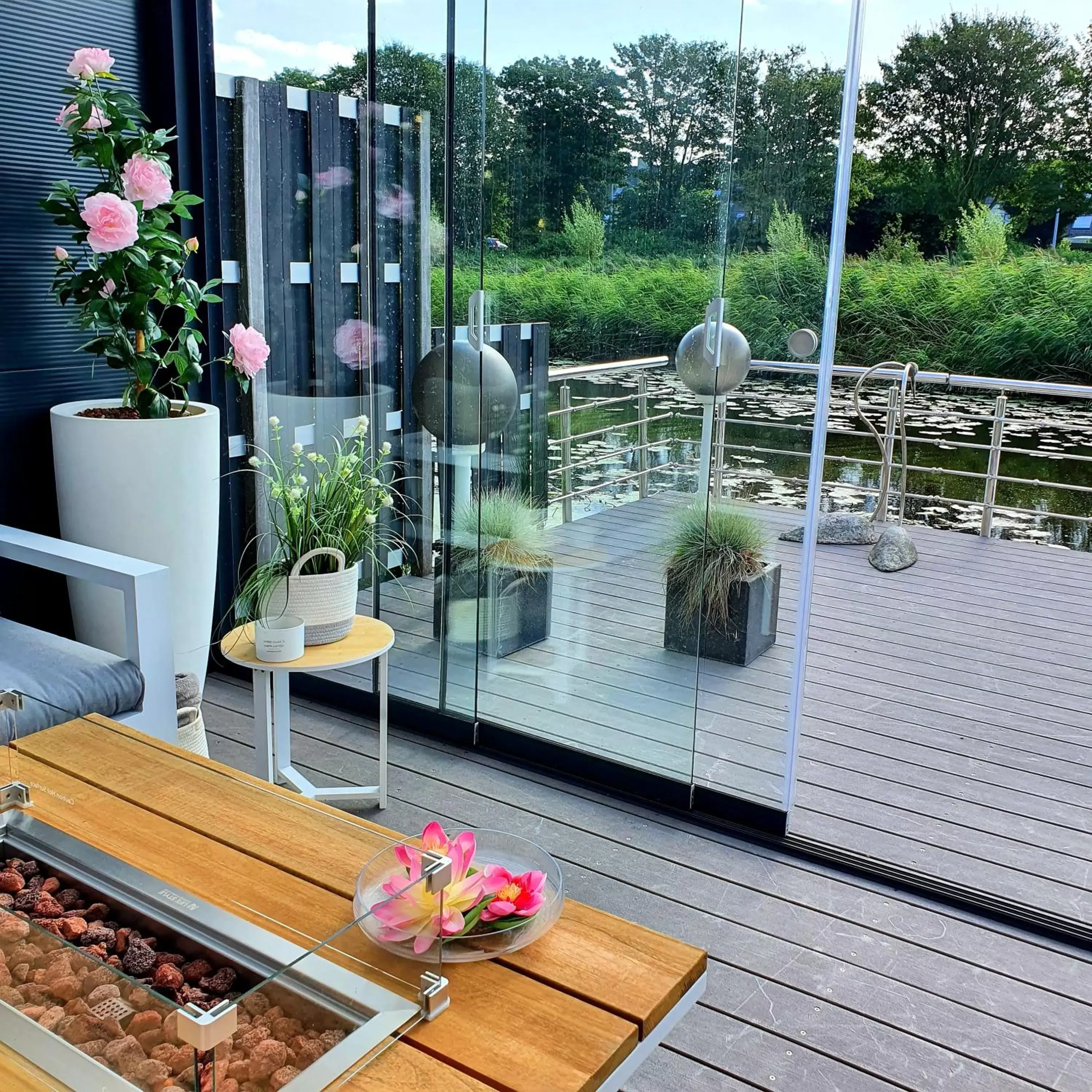 Balcony/Terrace in B&B Apartment Amsterdam Schiphol Airport