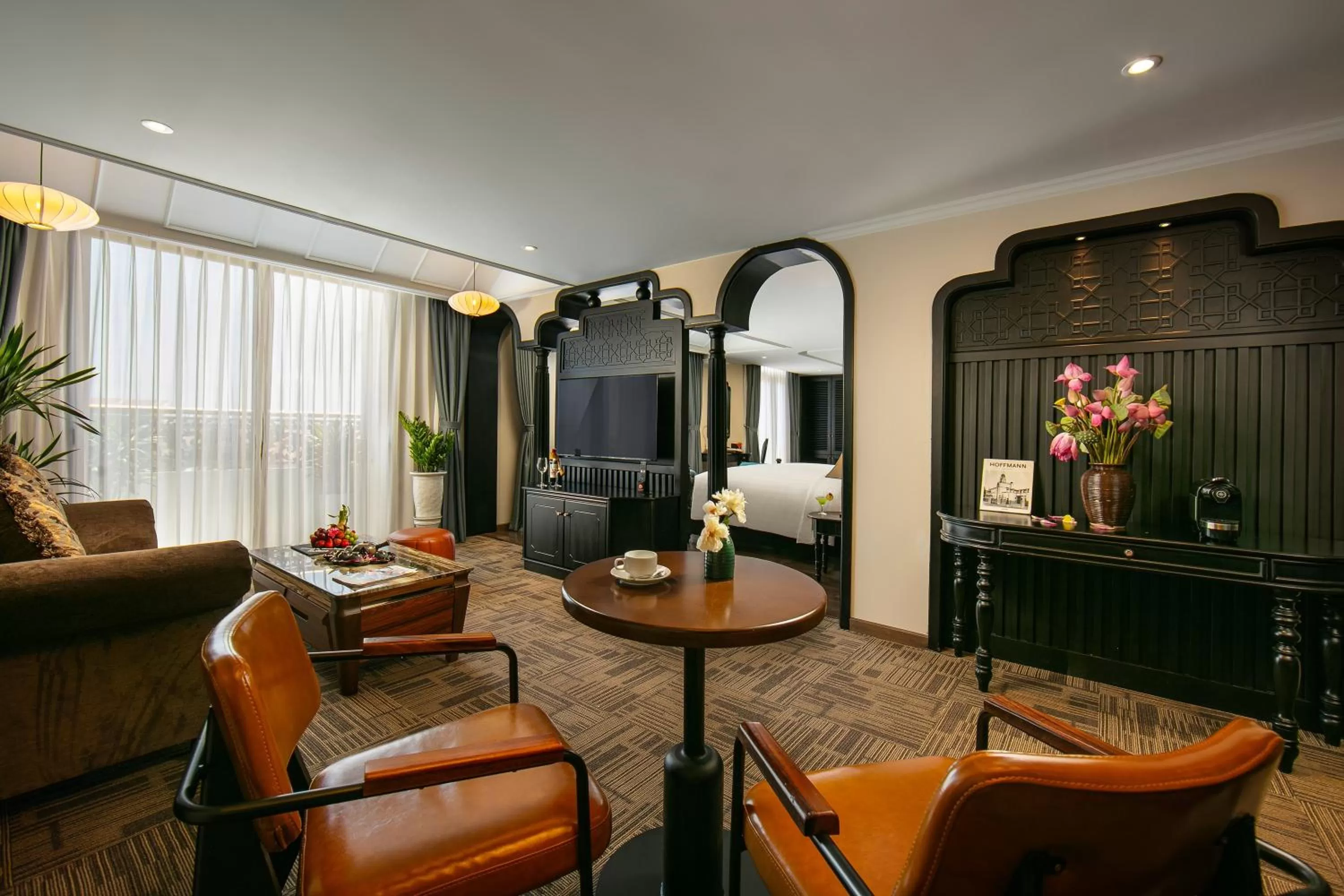 Communal lounge/ TV room in Grand Sunrise Palace Hoi An- A Luxury Indochine Hotel & Spa