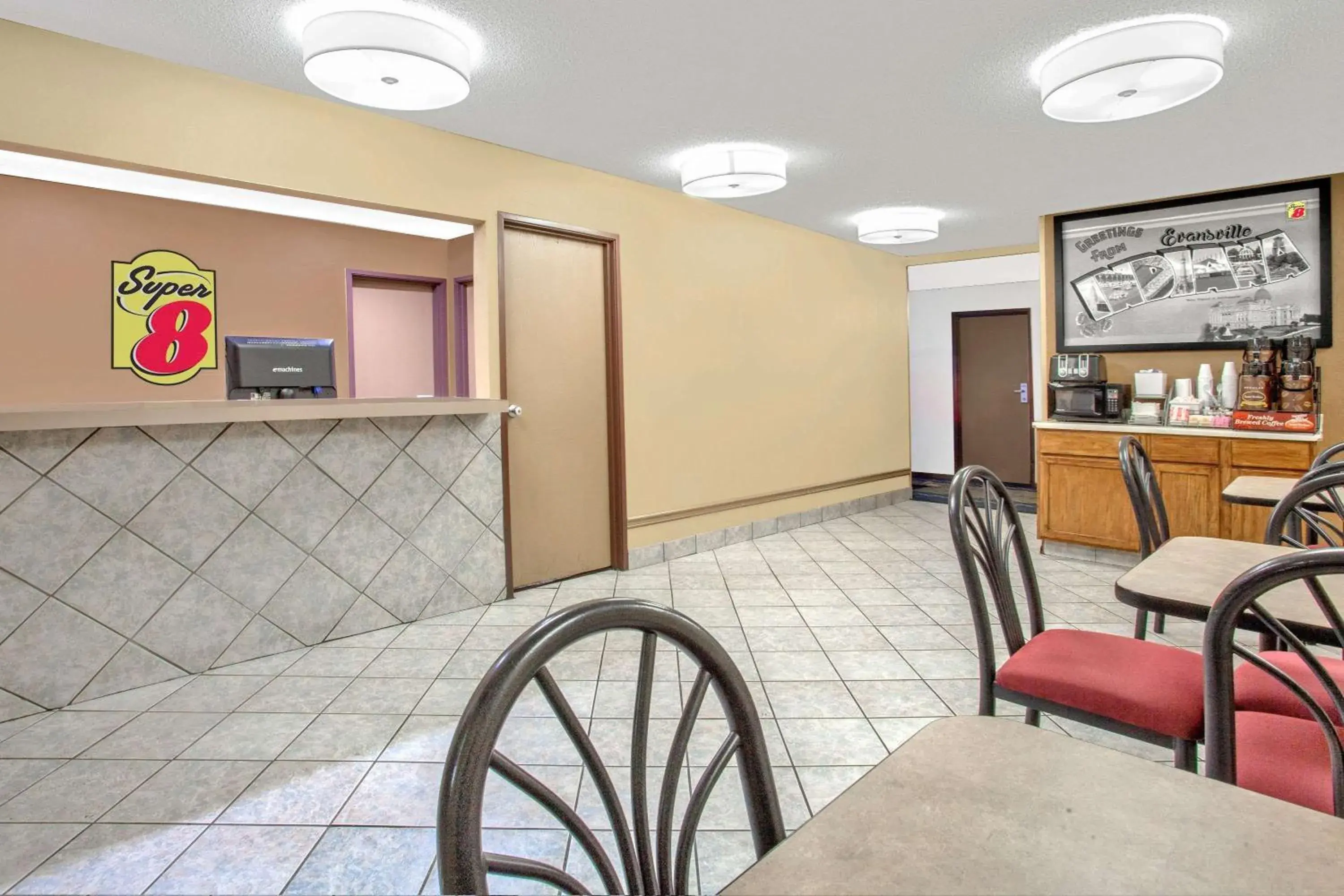 Lobby or reception, Lobby/Reception in Super 8 by Wyndham Evansville East