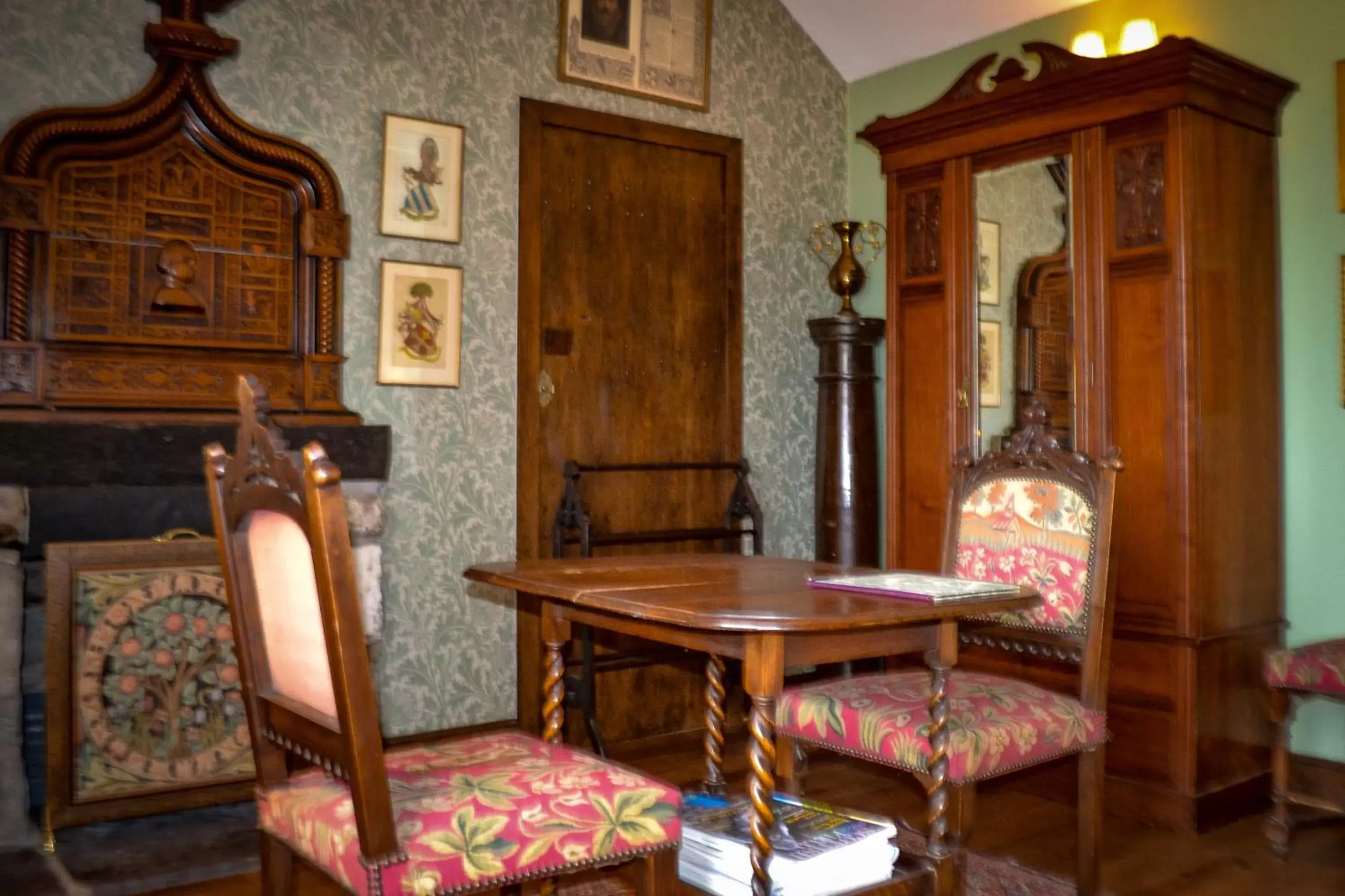 Dining Area in The Lady Maxwell Room at Buittle Castle