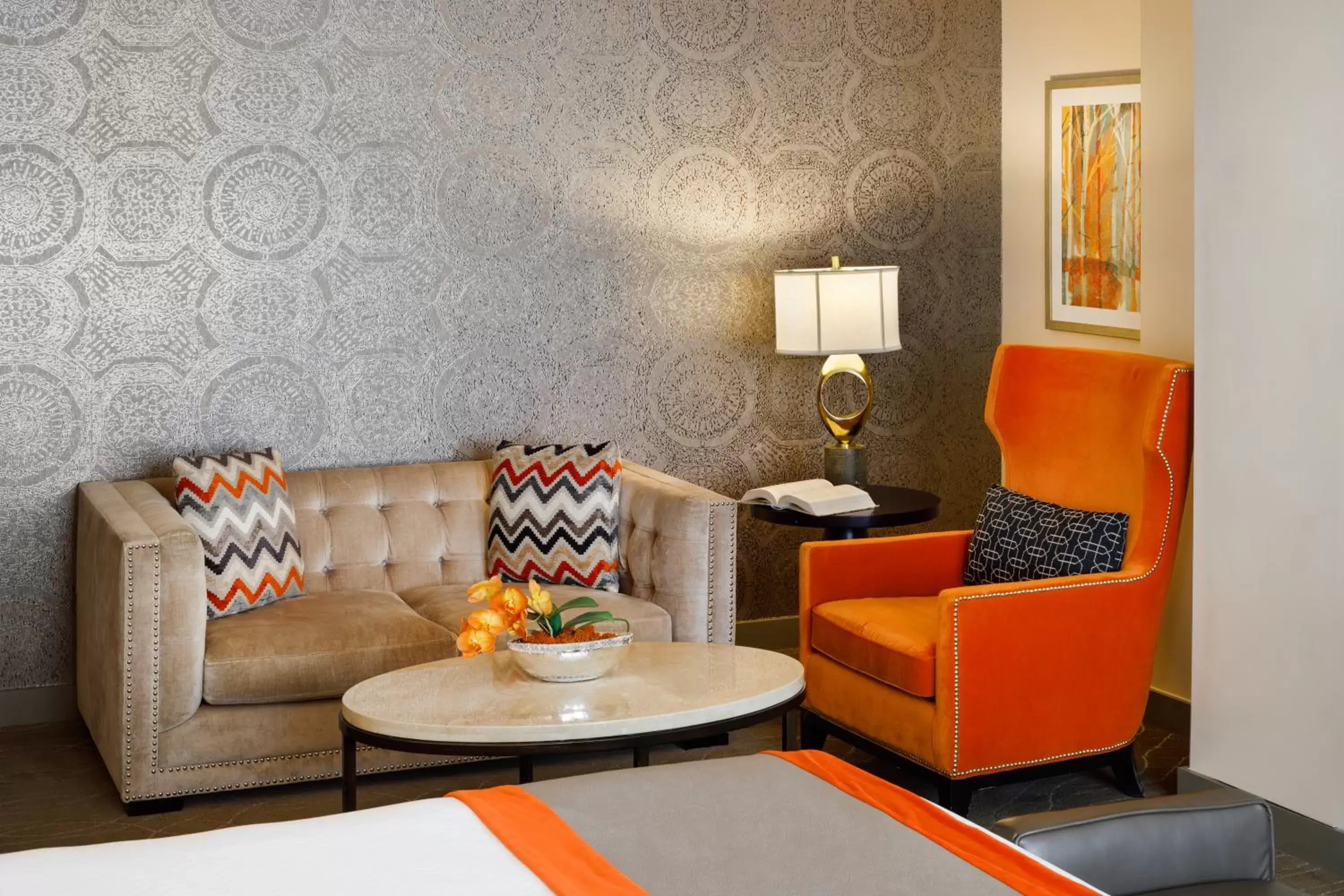 Seating Area in Colcord Hotel Oklahoma City, Curio Collection by Hilton