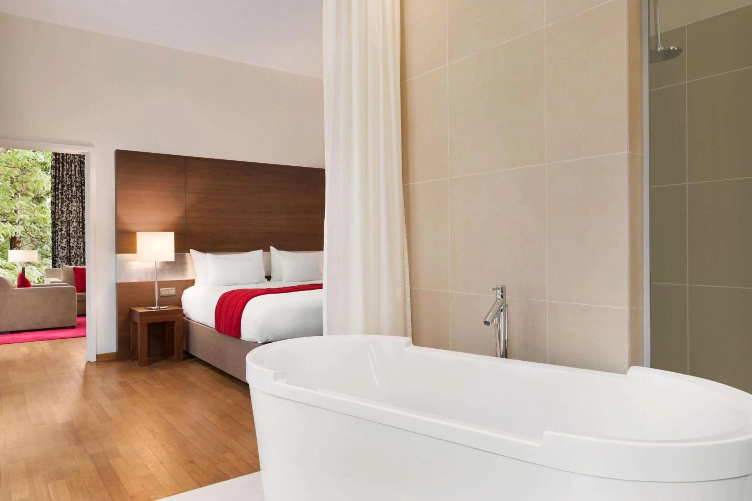 Photo of the whole room, Bed in Hotel Dolce La Hulpe Brussels