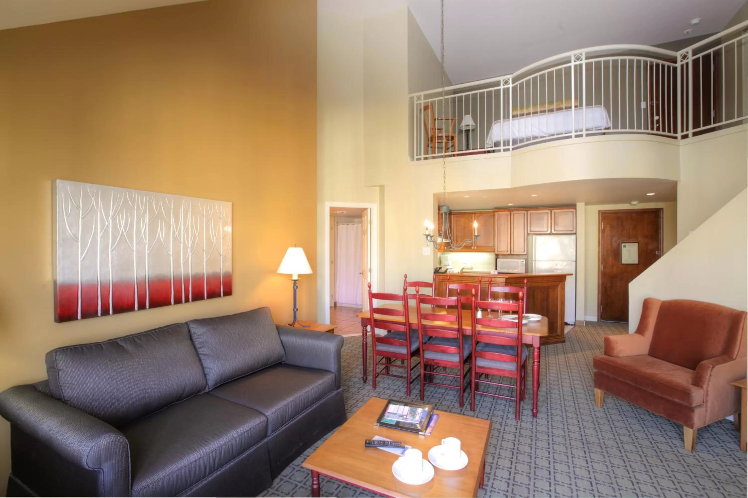 Kitchen or kitchenette, Seating Area in Place Saint Bernard Mont Tremblant