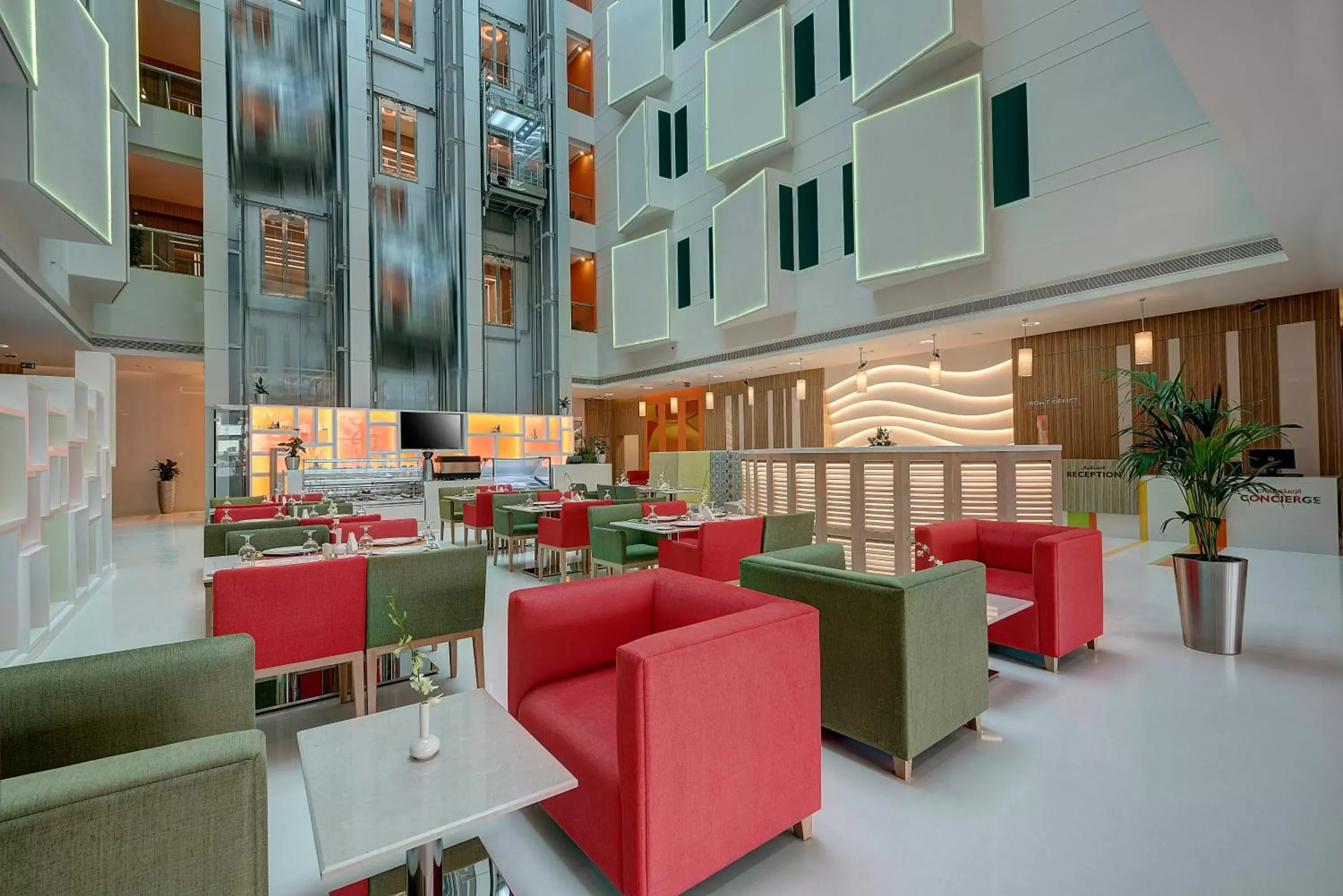 Lobby or reception, Lounge/Bar in Al Khoory Atrium