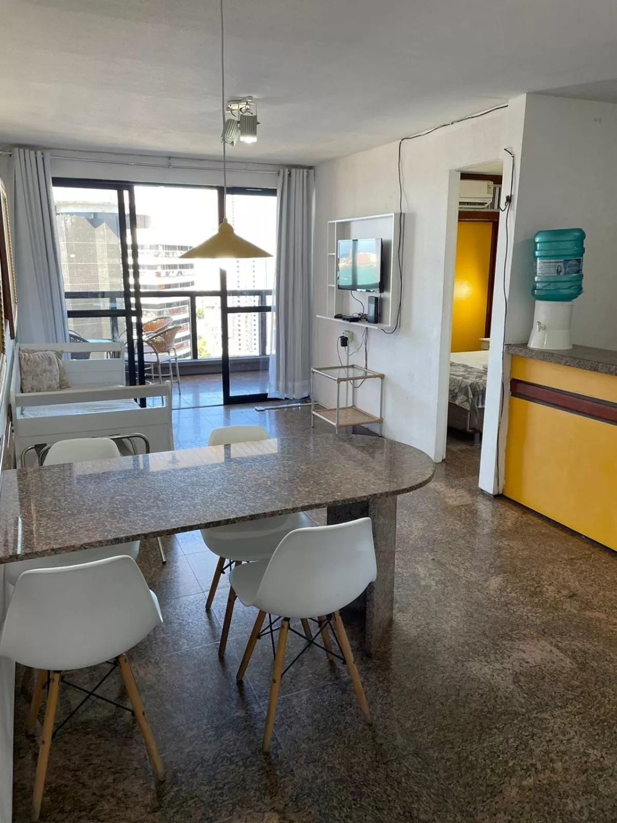 Kitchen/Kitchenette in Flat Atlântico Neto