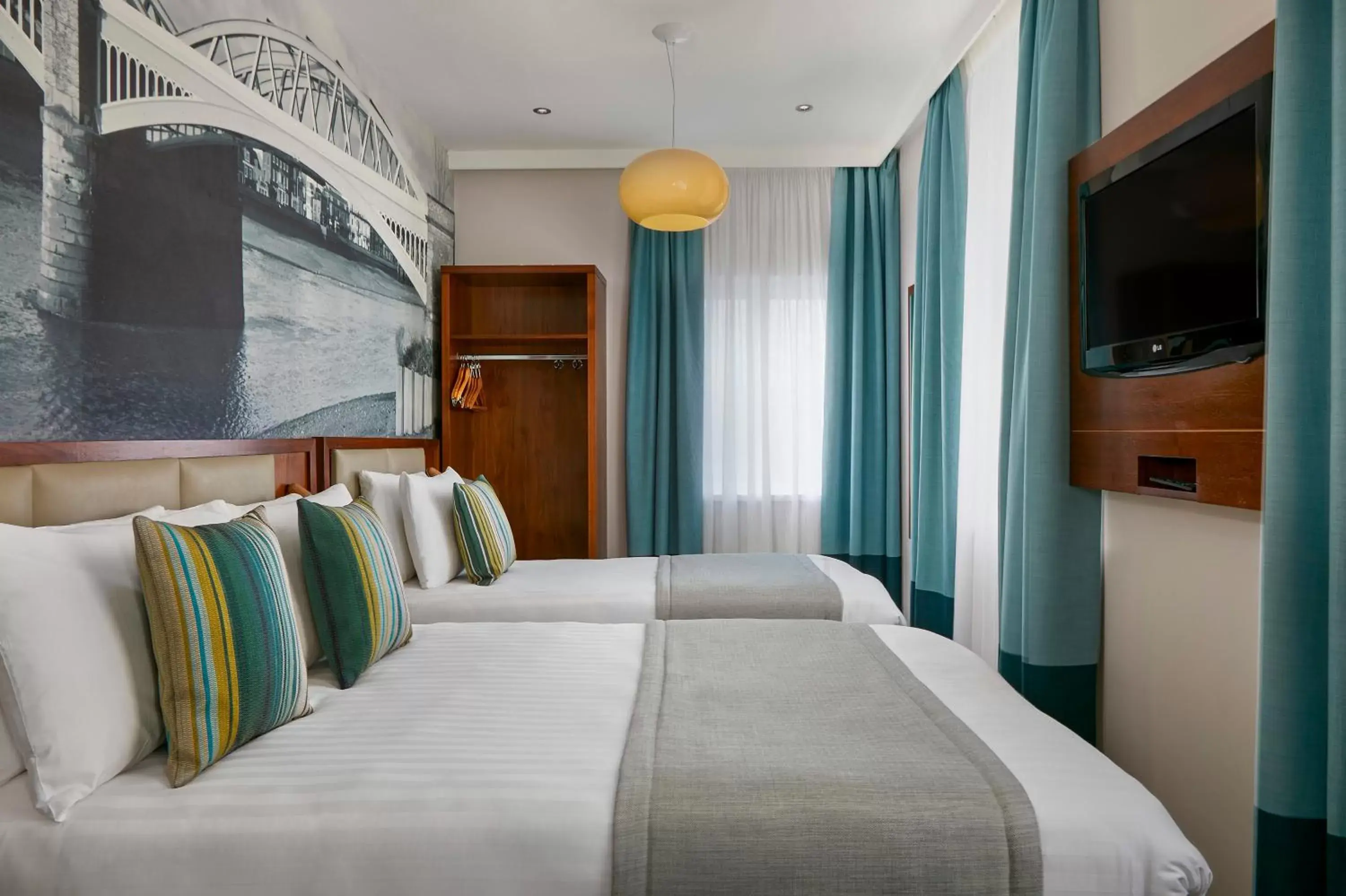 Bed in Seraphine Hammersmith Hotel