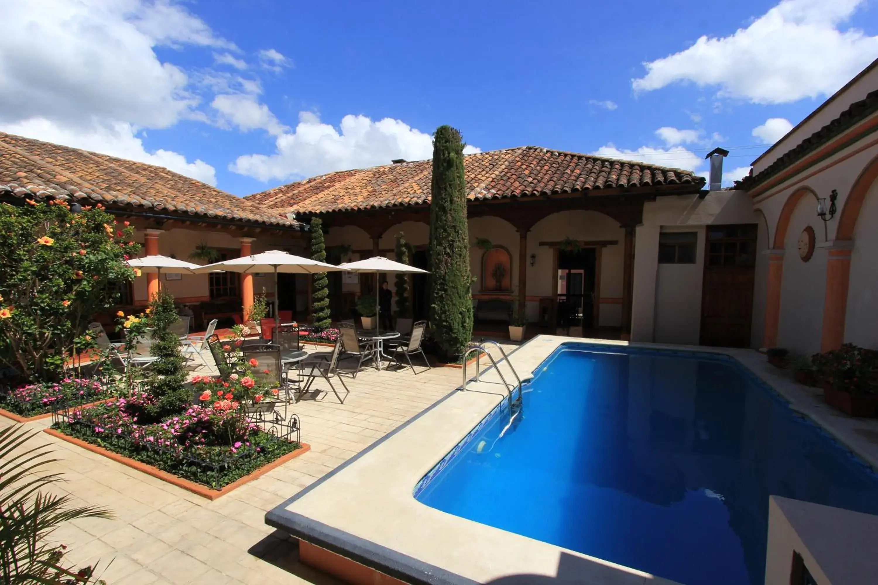 Patio, Swimming Pool in Hotel La Casa de Mamá