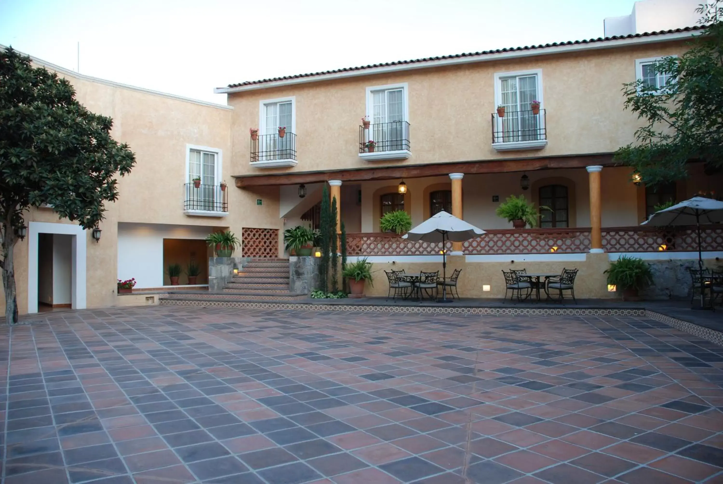 Patio, Property Building in Hotel Boutique La Granja