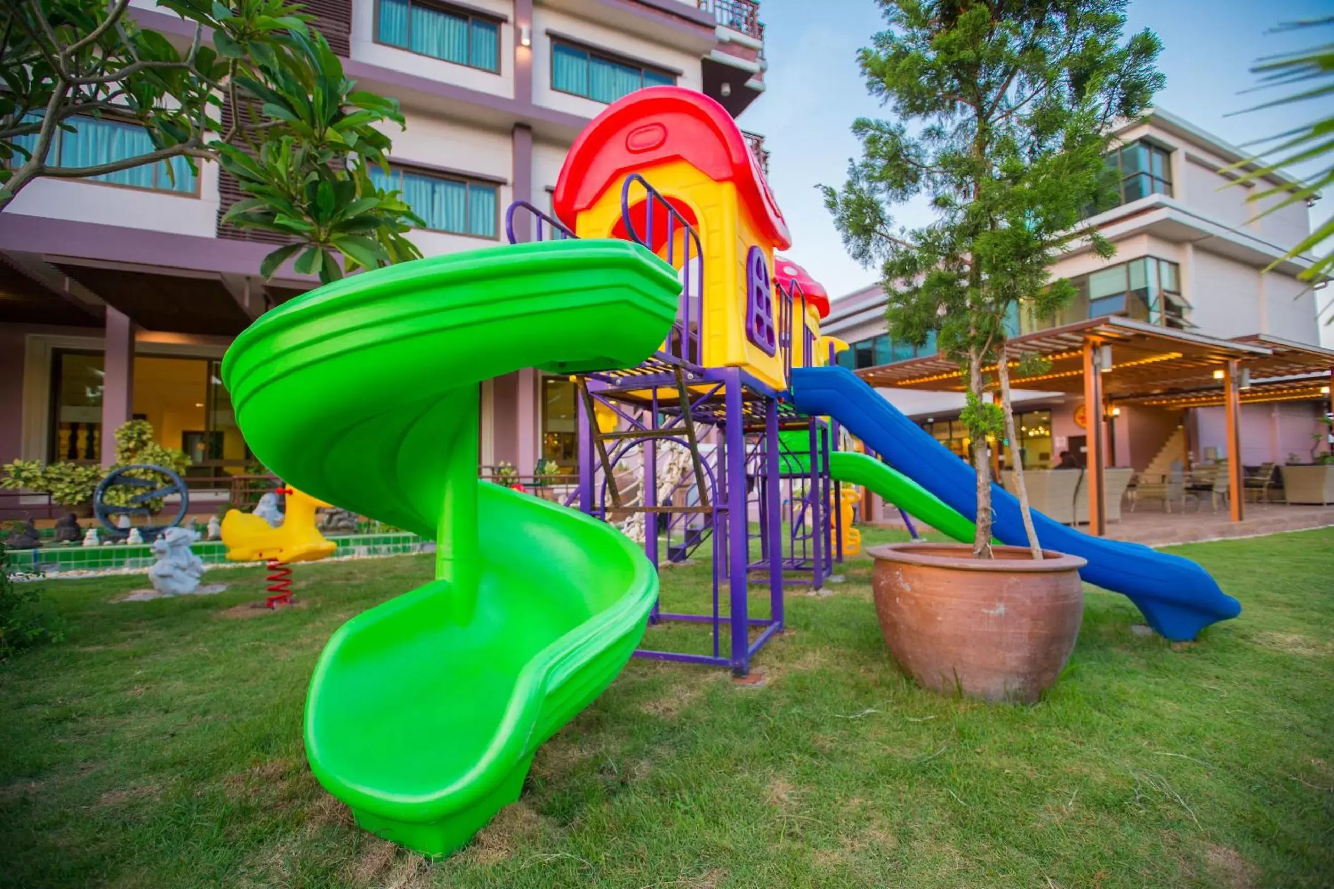 Children play ground, Children's Play Area in Phanomrungpuri Hotel Buriram