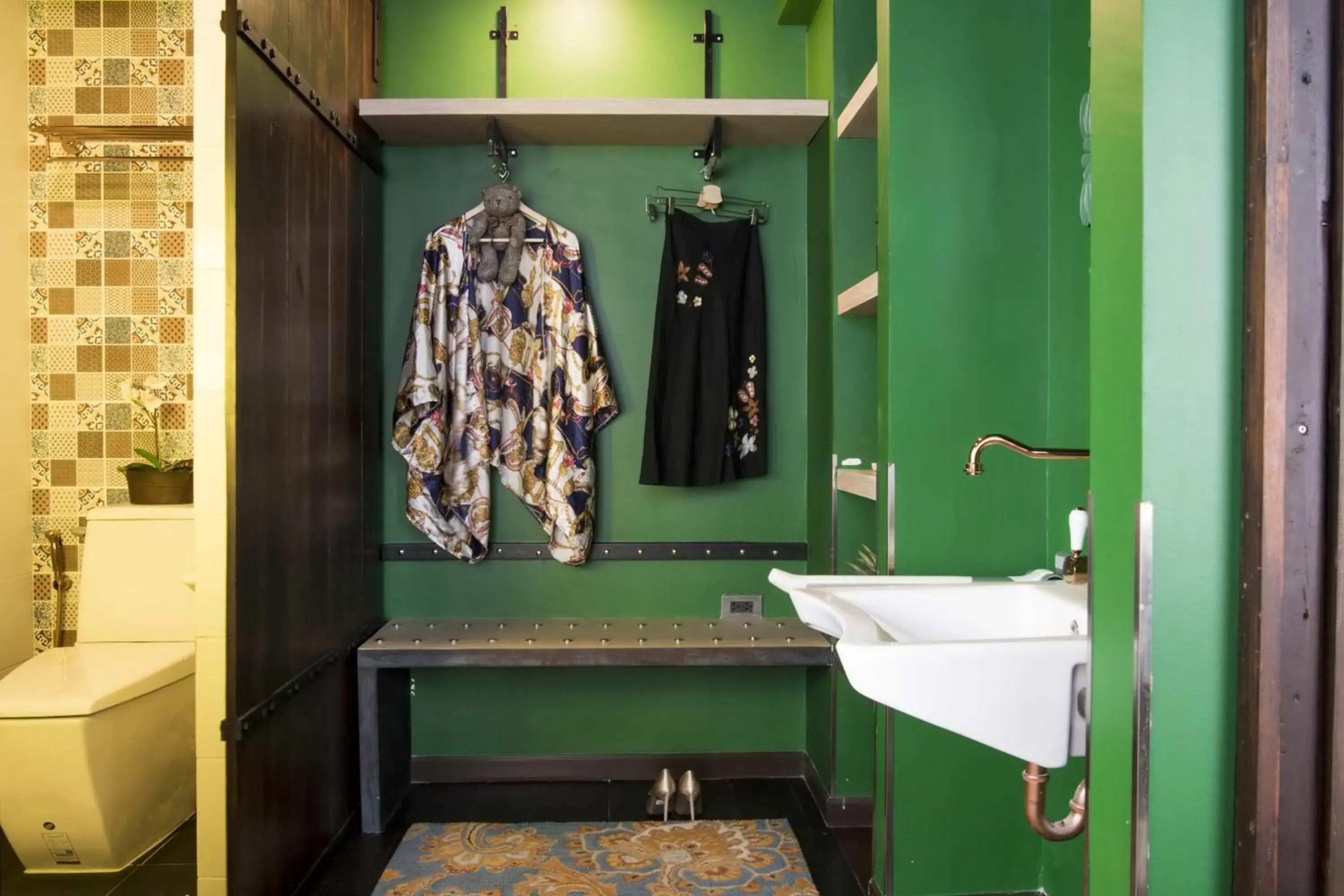 Decorative detail, Bathroom in Dhevi Bangkok Hotel  (SHA Extra Plus)
