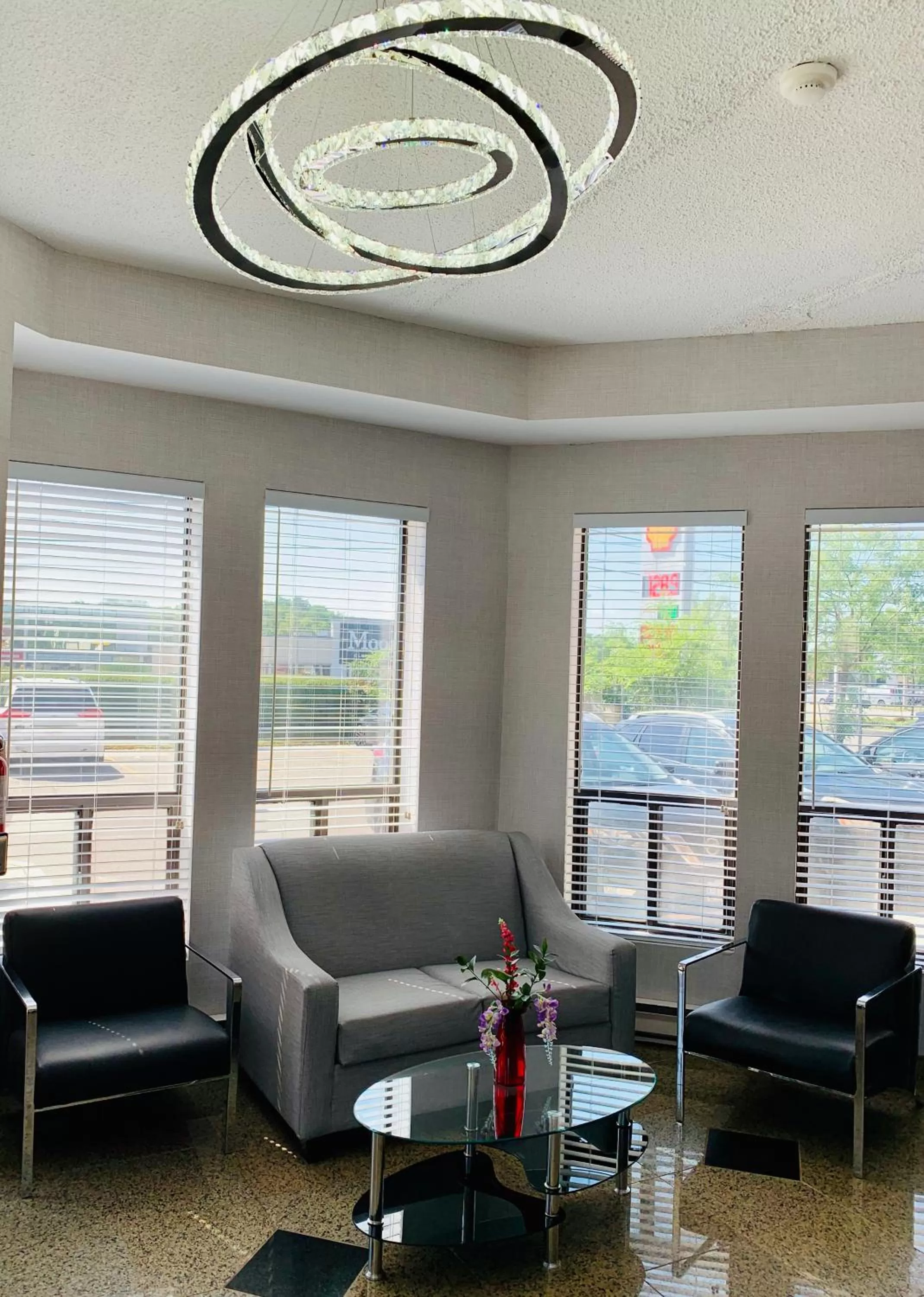 Seating area in Super 5 Inn