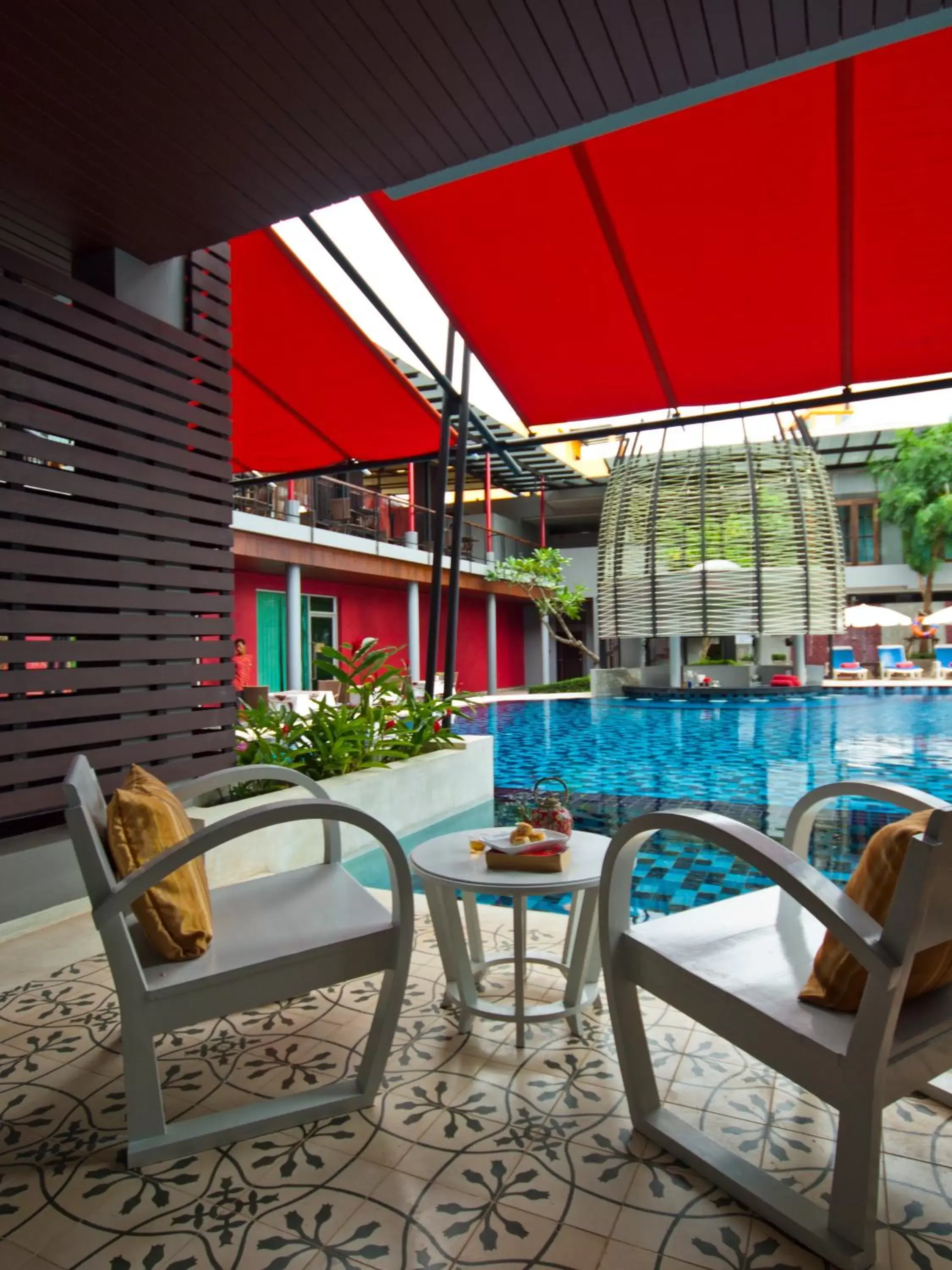 Patio, Swimming Pool in Red Ginger Chic Resort - SHA Extra Plus