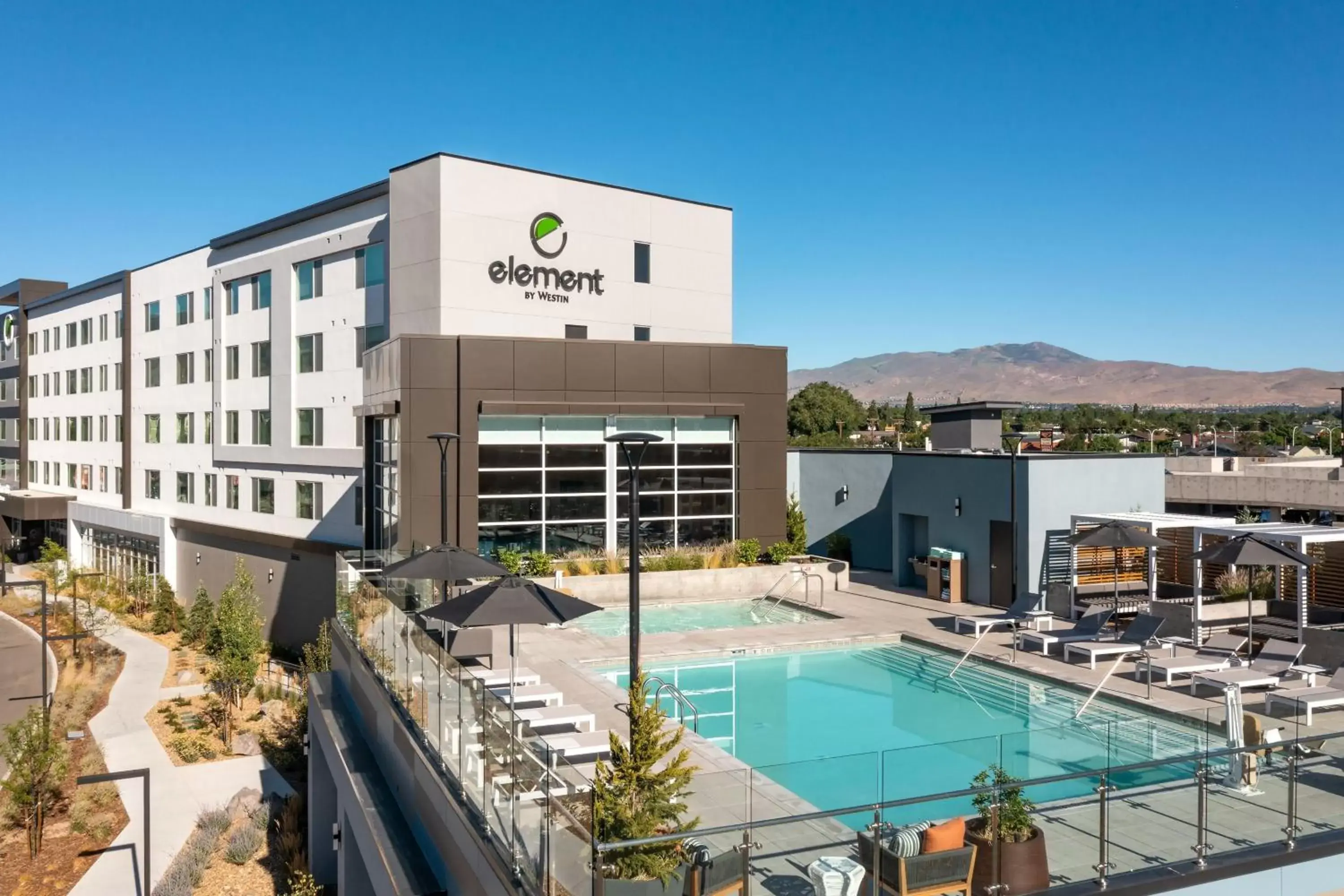 Property building, Swimming Pool in Element Reno Experience District