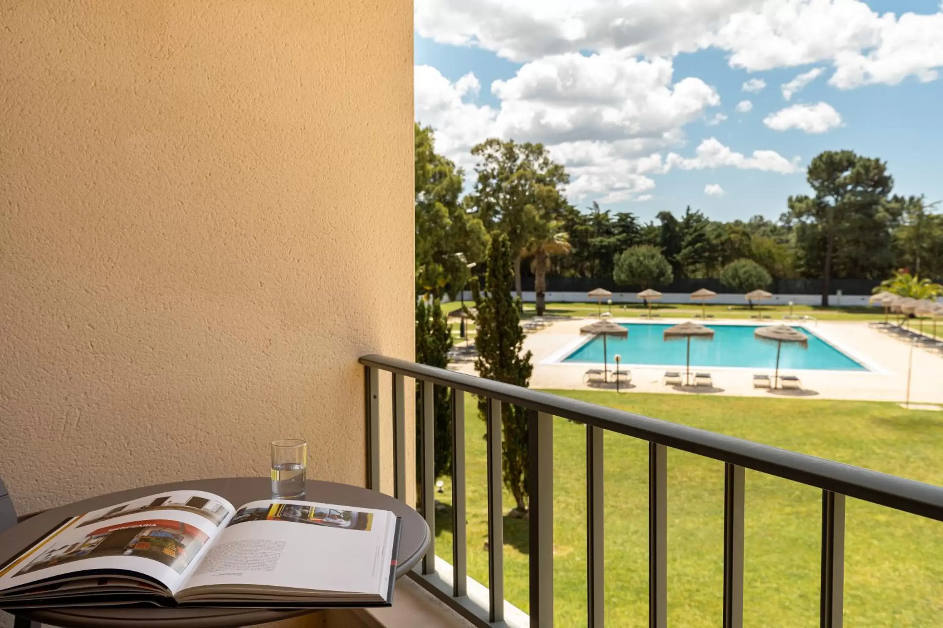 Balcony/Terrace, Pool View in VILA PARK Nature & Business Hotel