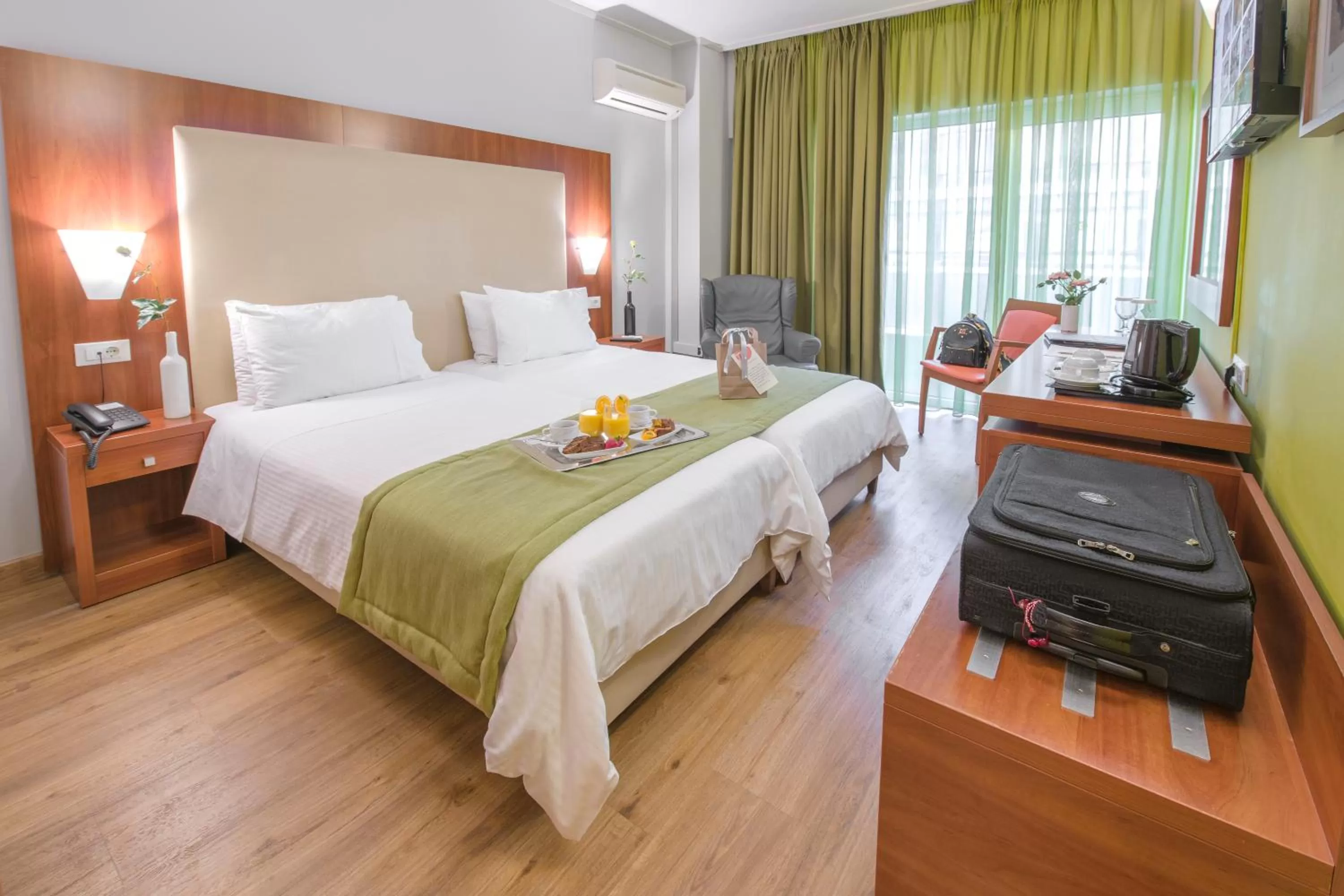 Bed in Polis Grand Hotel