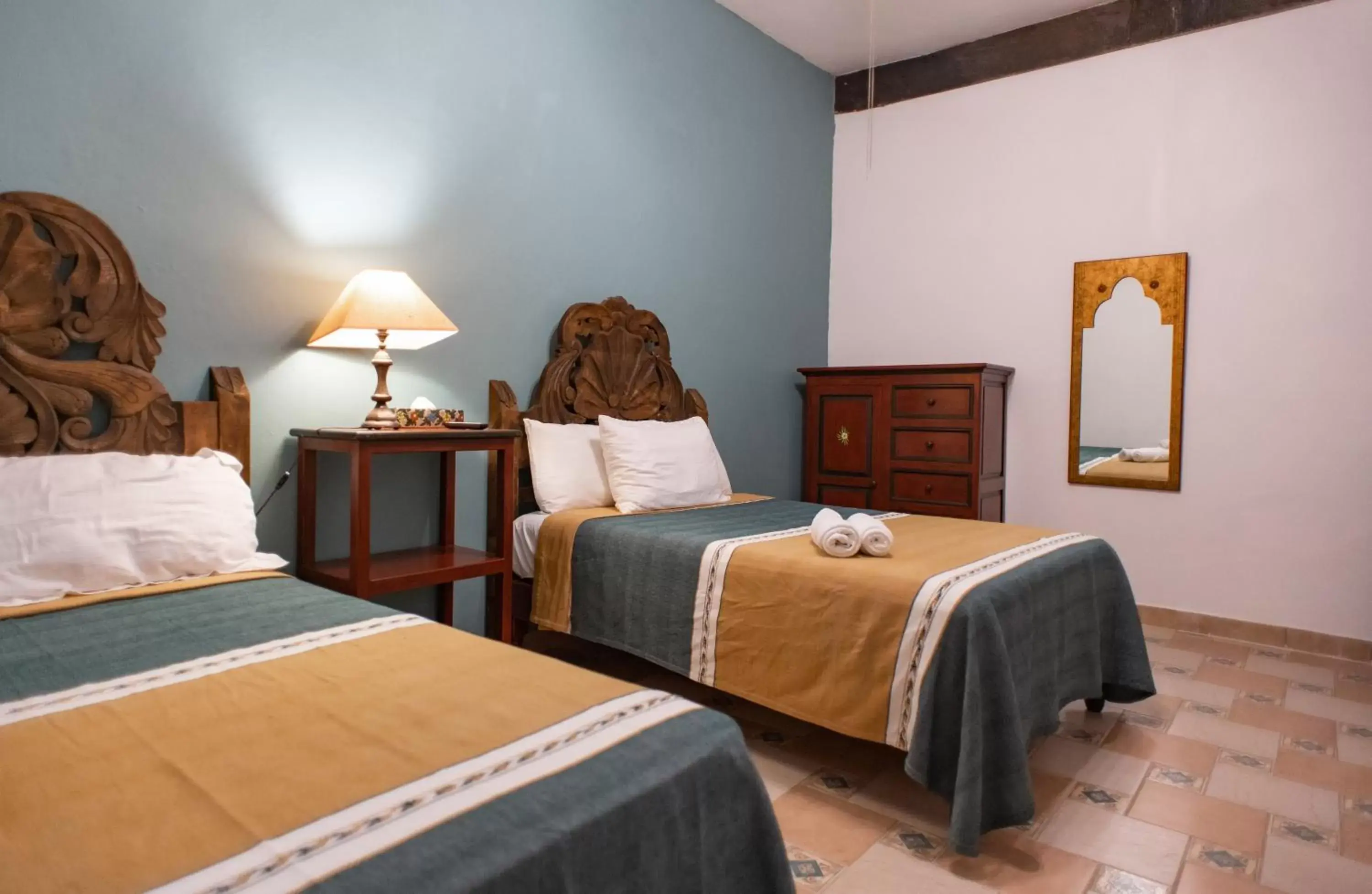 Bed in Posada San Miguelito