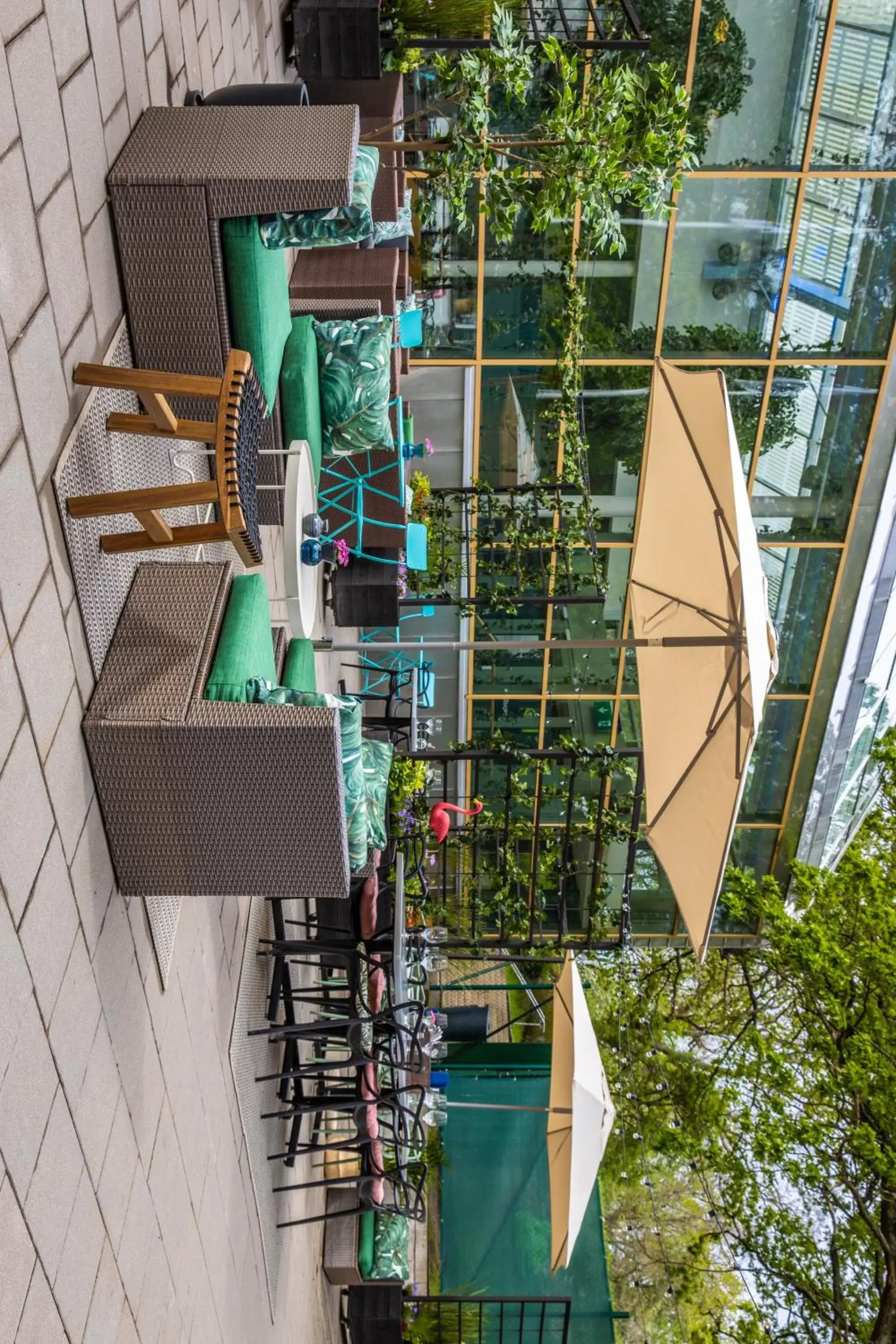 Patio in Park Inn by Radisson Solna