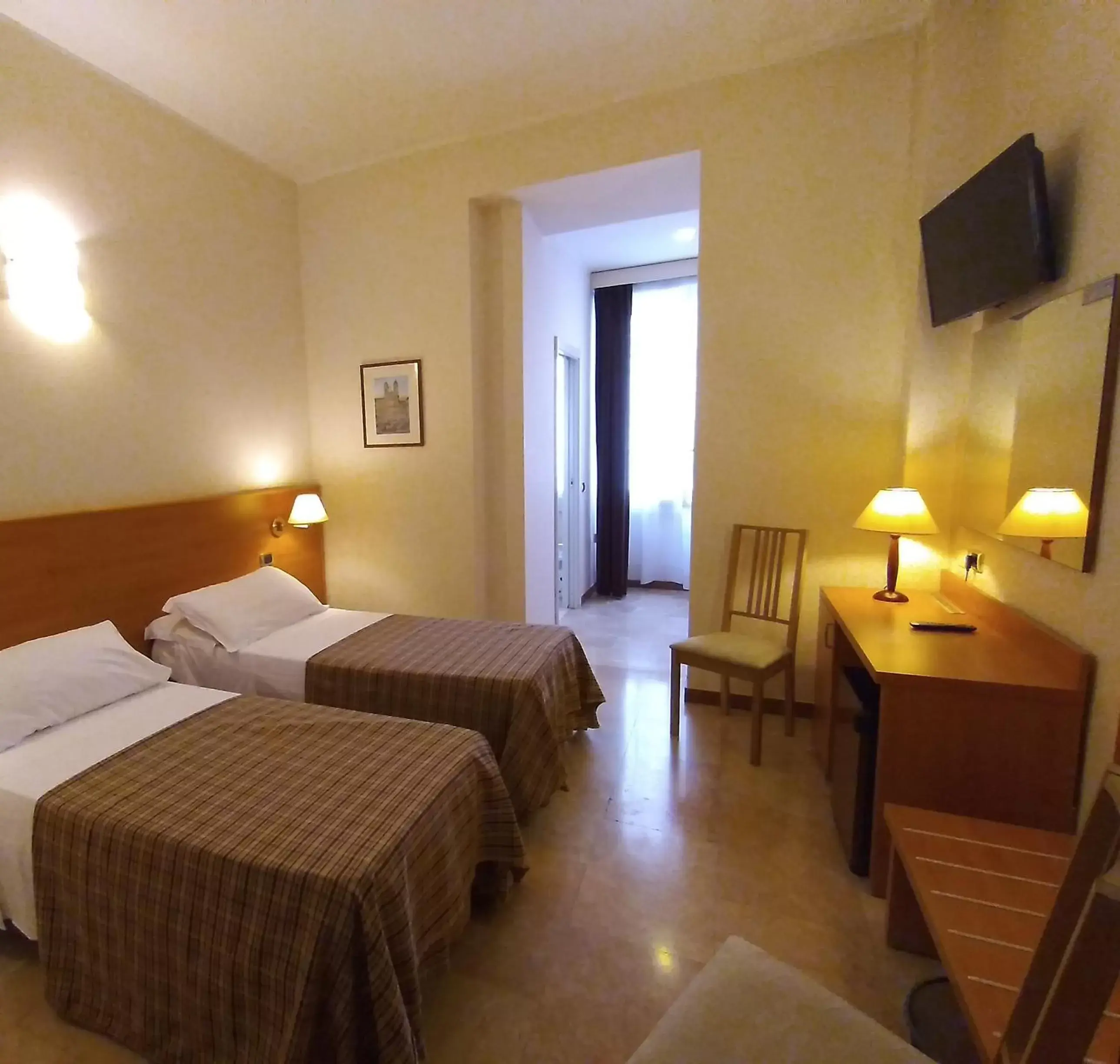 Bed in Hotel Principe Eugenio