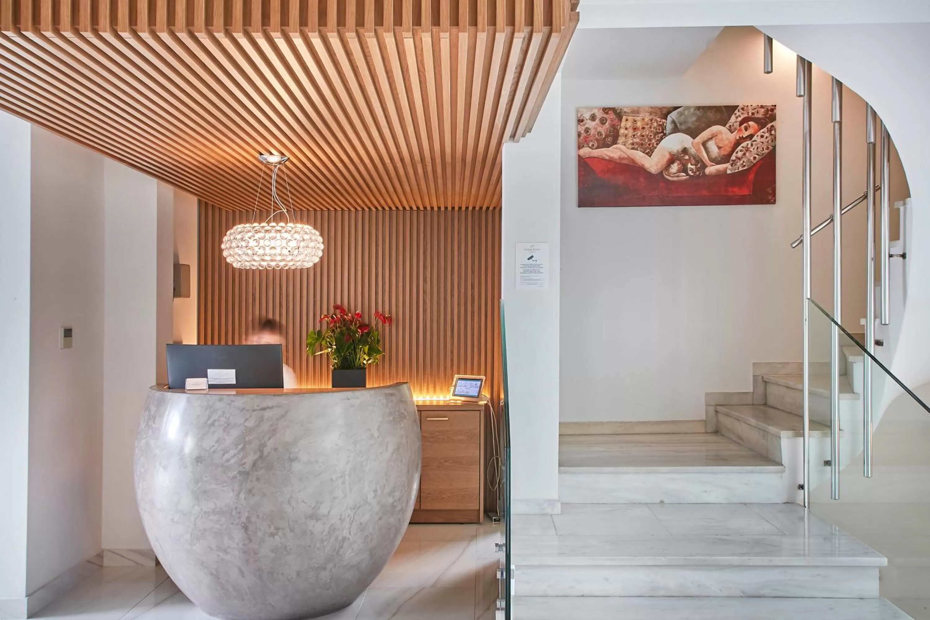 Lobby or reception in Glyfada Riviera Hotel