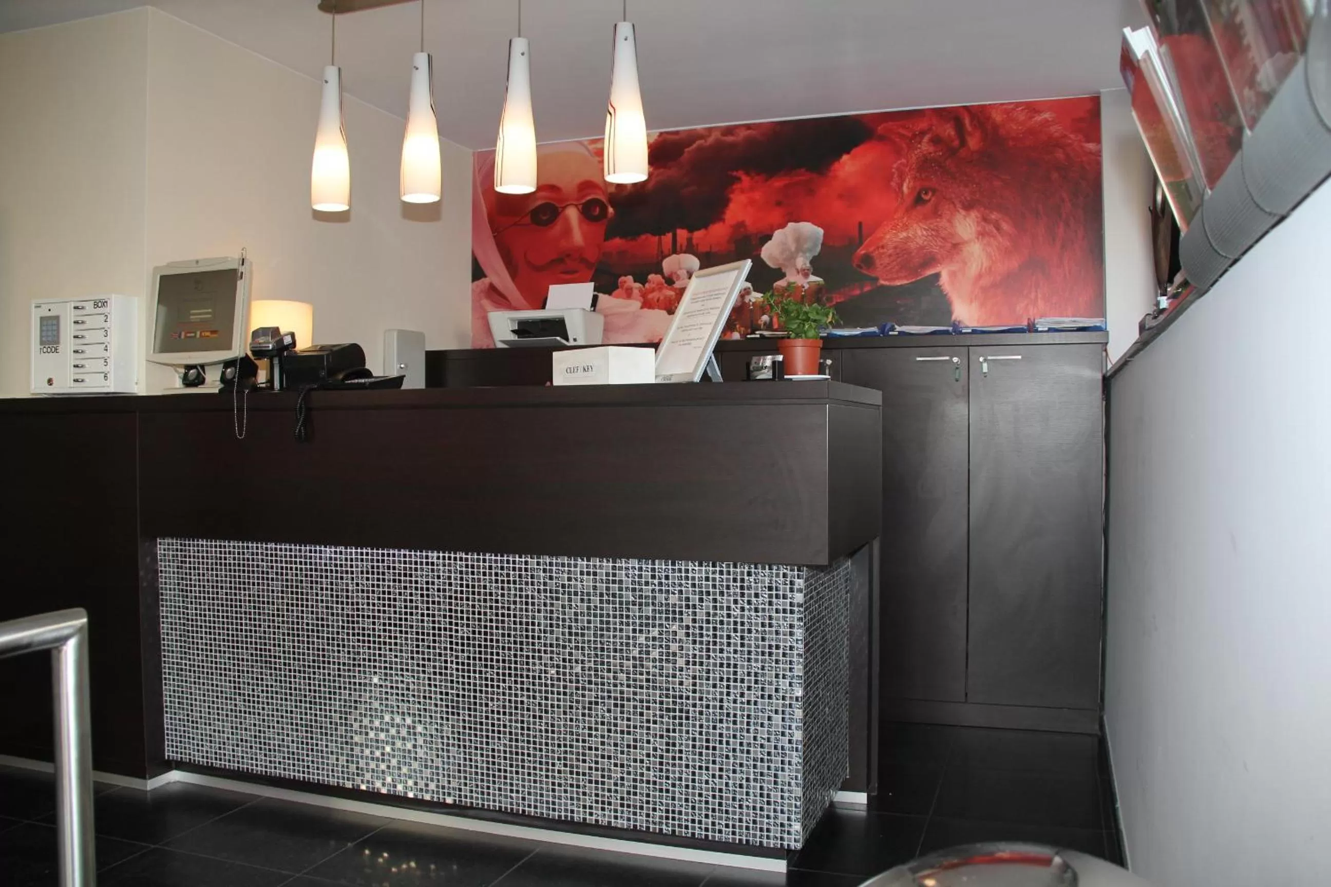 Lobby or reception in Hotel La Louve