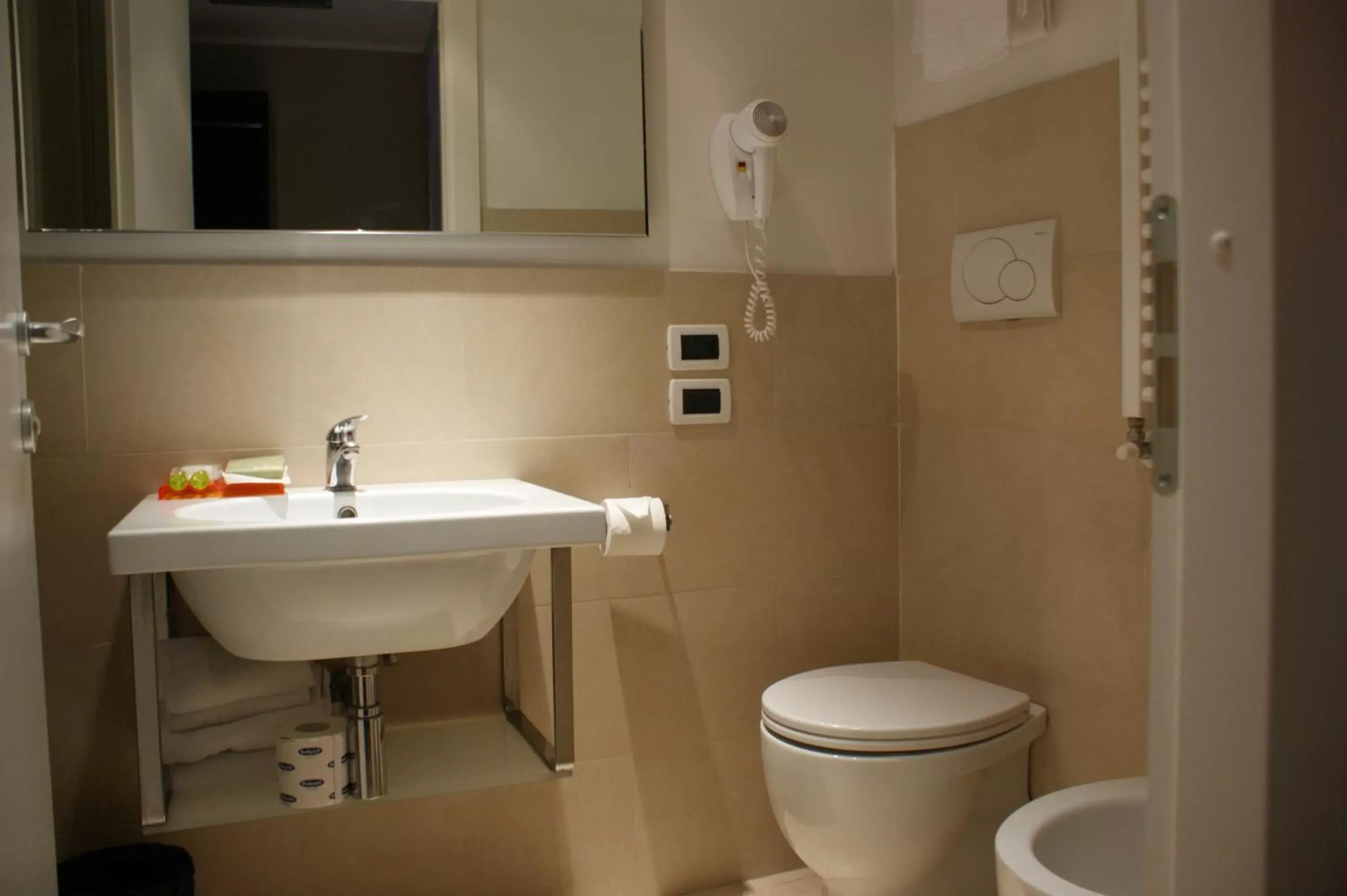Shower, Bathroom in Hotel Aniene