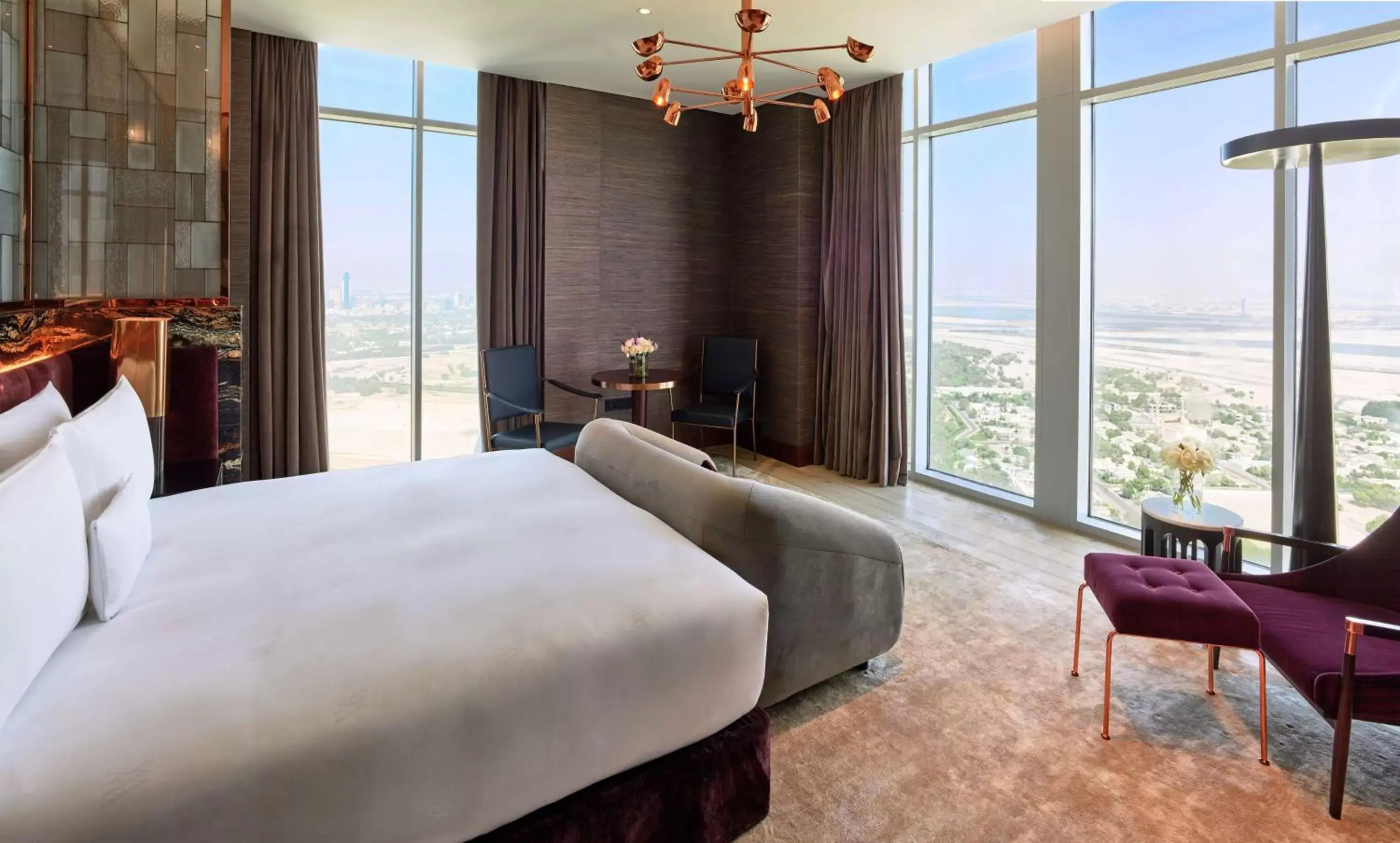 Living room, View in Waldorf Astoria Dubai International Financial Centre