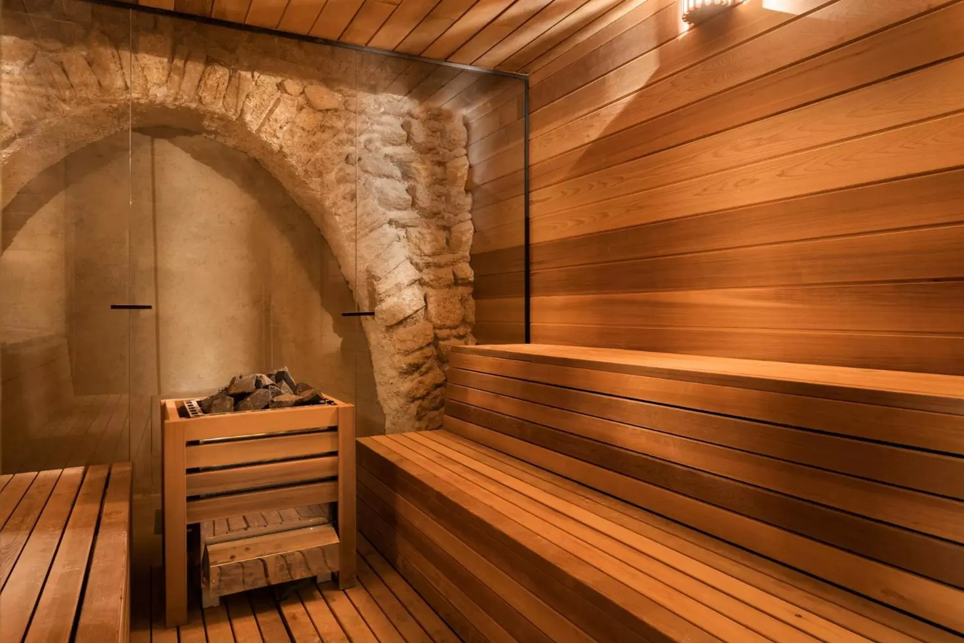 Sauna in The Setai Tel Aviv, a Member of the leading hotels of the world
