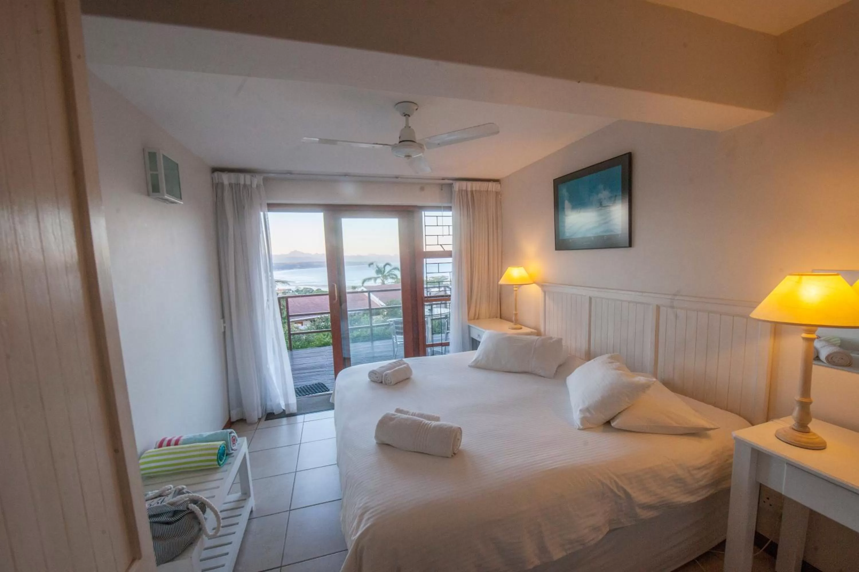 Bed in Panoramic Blue B&B