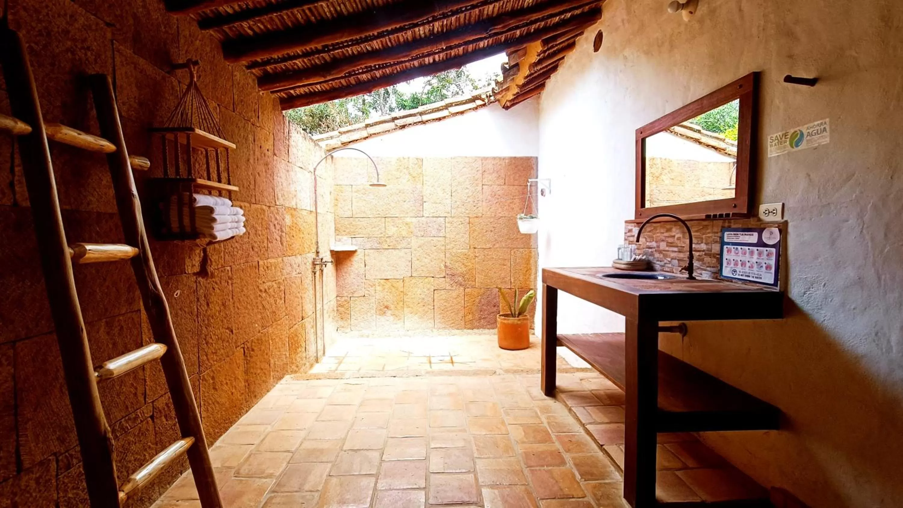 Bathroom in Hotel Finca Buenos Aires Barichara