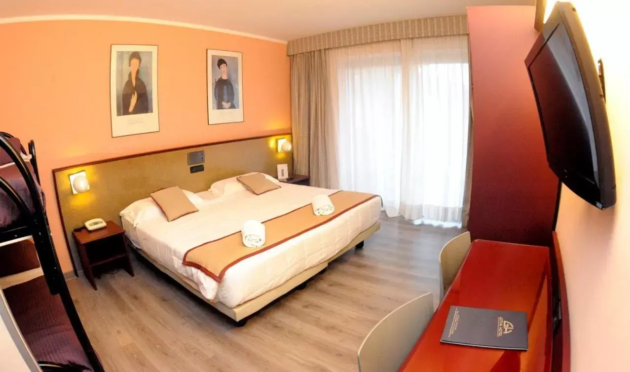 Bed in Gotha Hotel Turin Airport