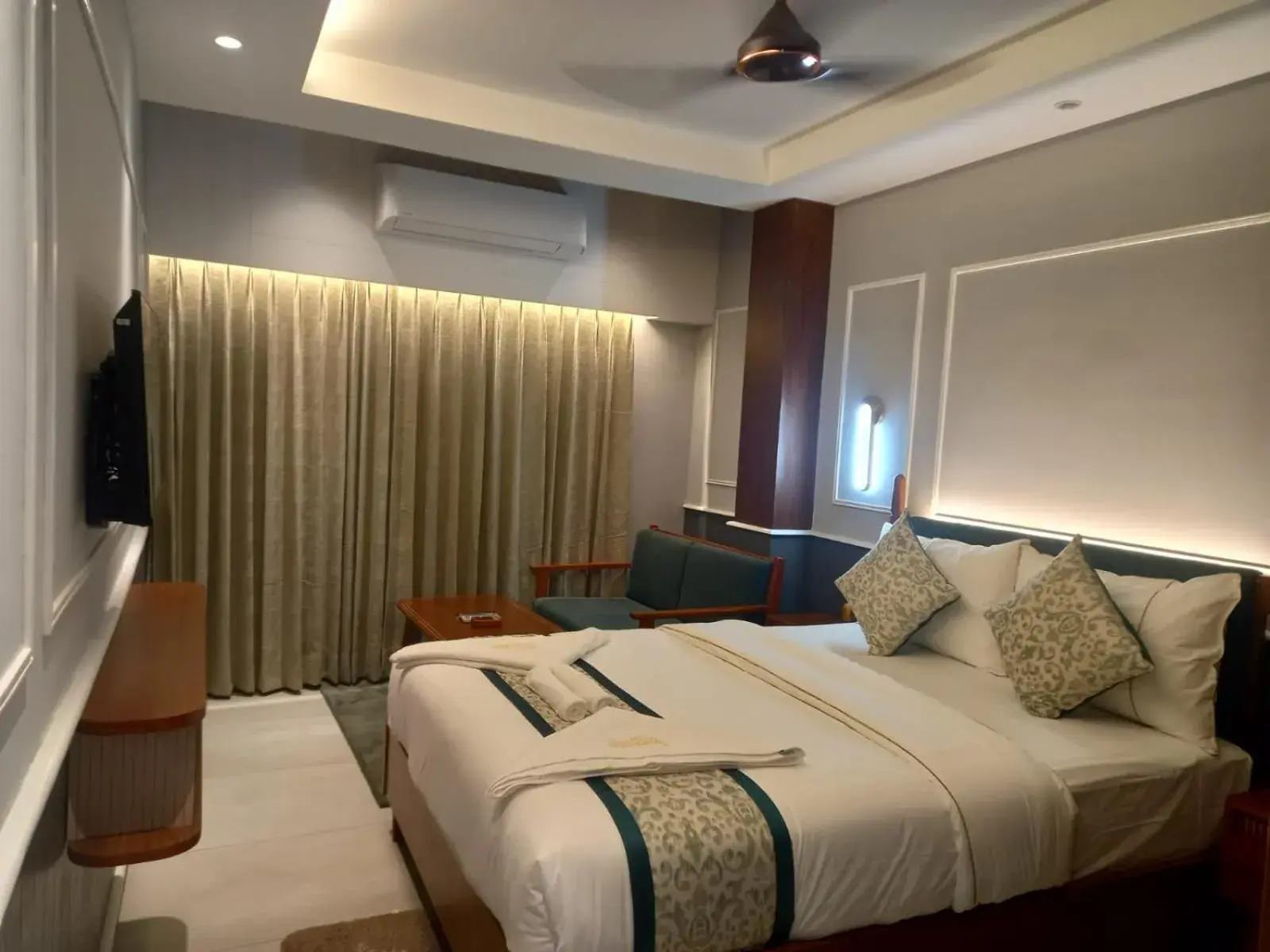 Bed in Hotel Sonar Bangla Puri