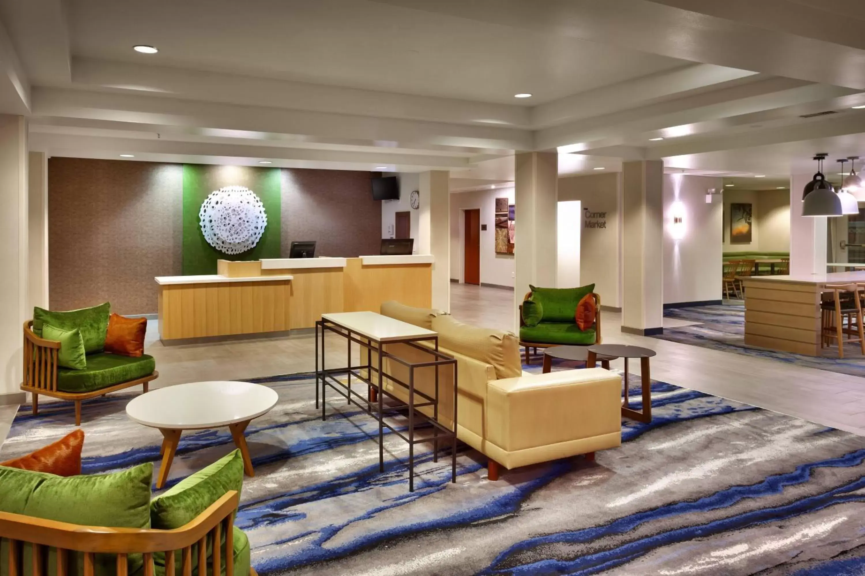 Lobby or reception, Lounge/Bar in Fairfield Inn & Suites Roswell