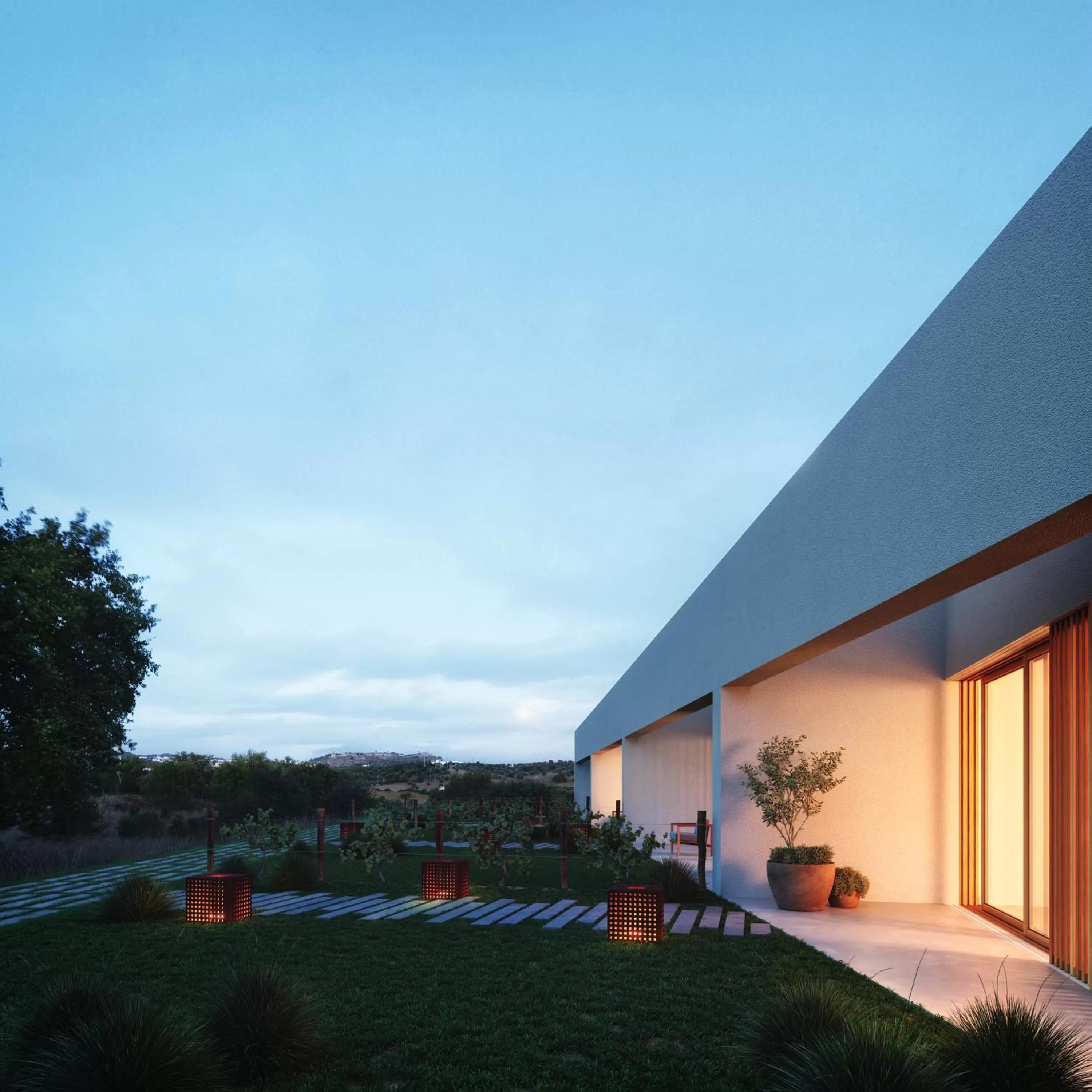 Garden in L'AND Vineyards - Relais & Châteaux