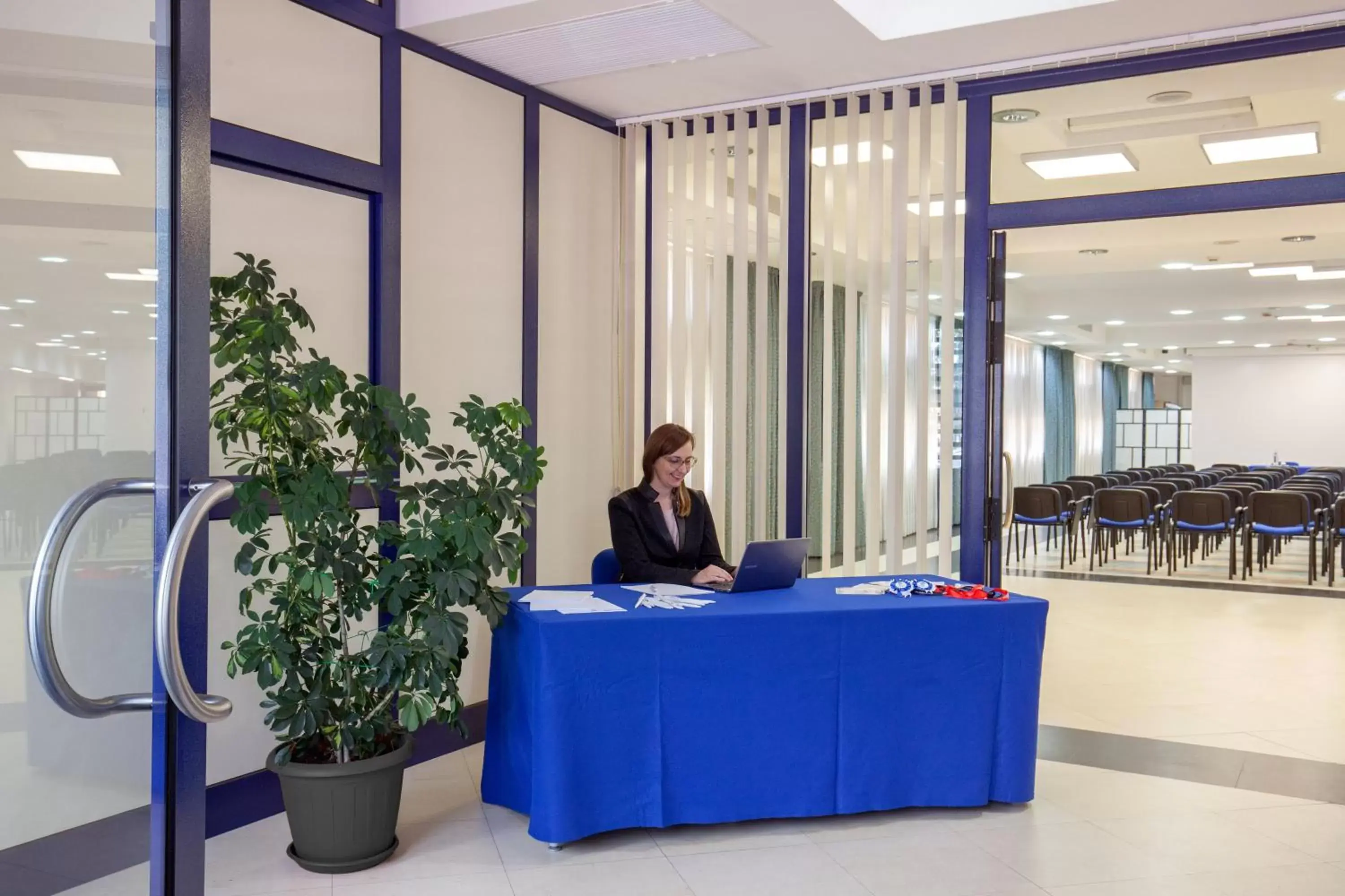 Meeting/conference room, Lobby/Reception in Best Western Blu Hotel Roma