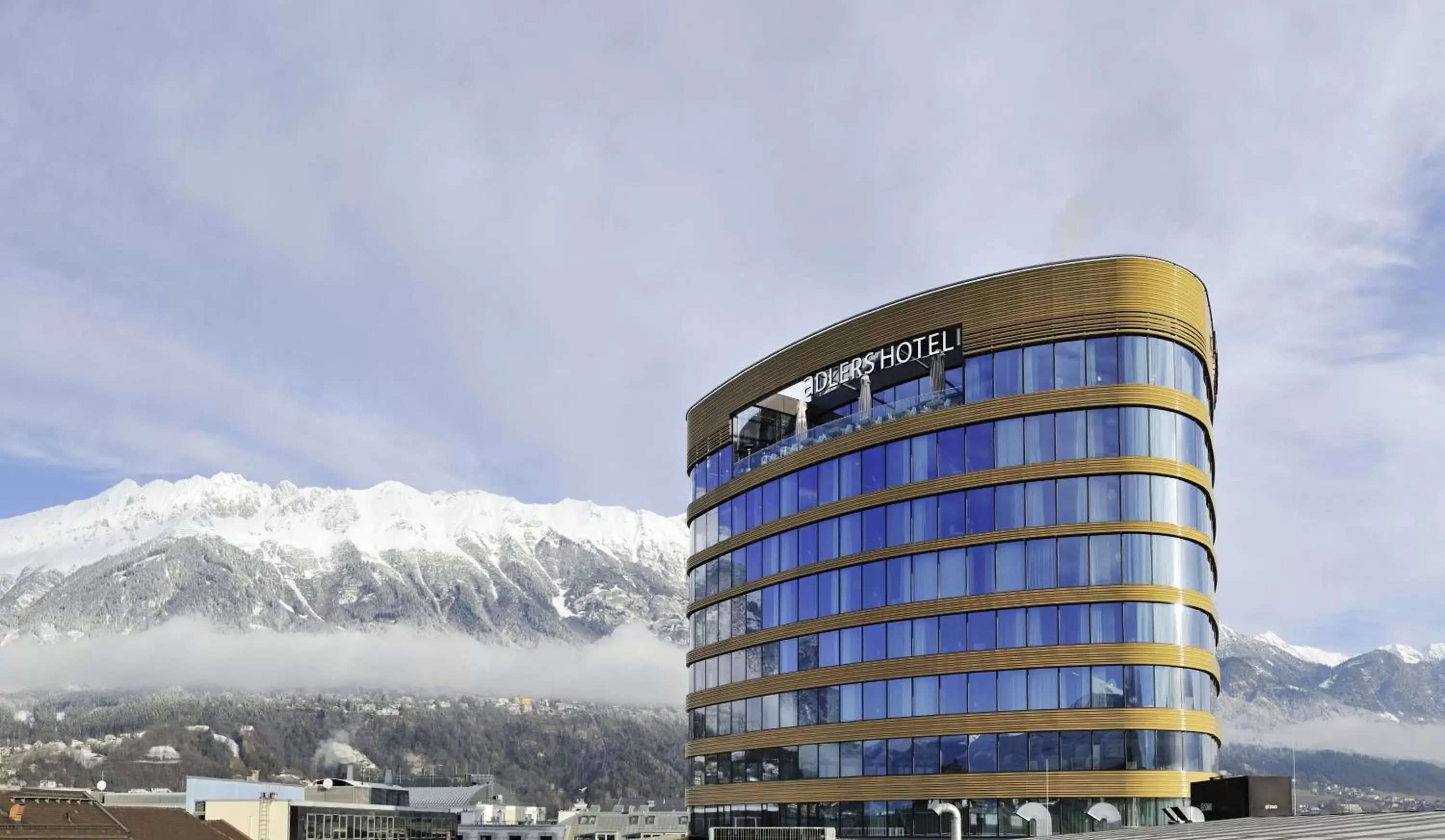 Facade/entrance, Winter in aDLERS Hotel Innsbruck