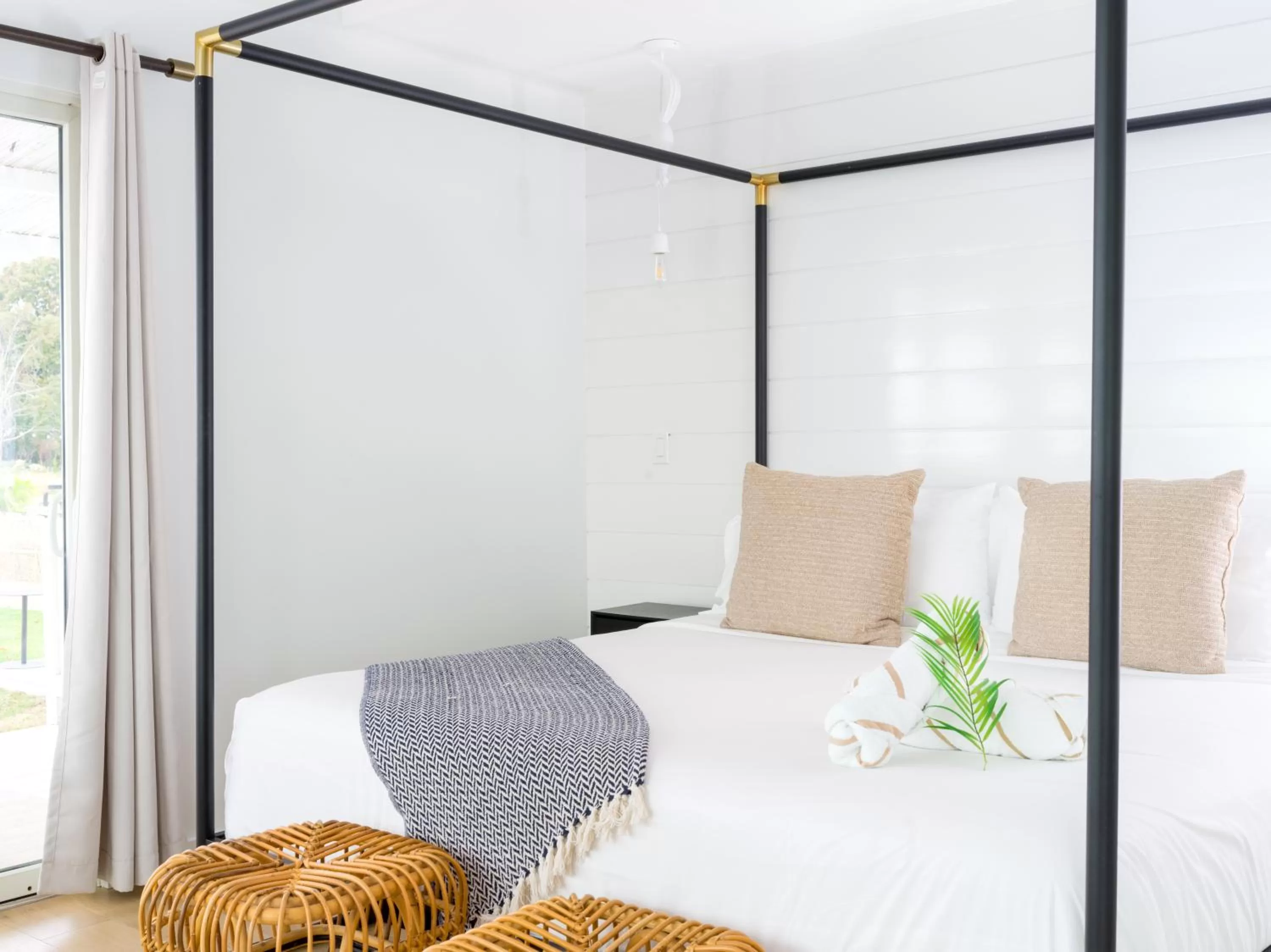 Bed in Aqua by American Beech - Adults Only