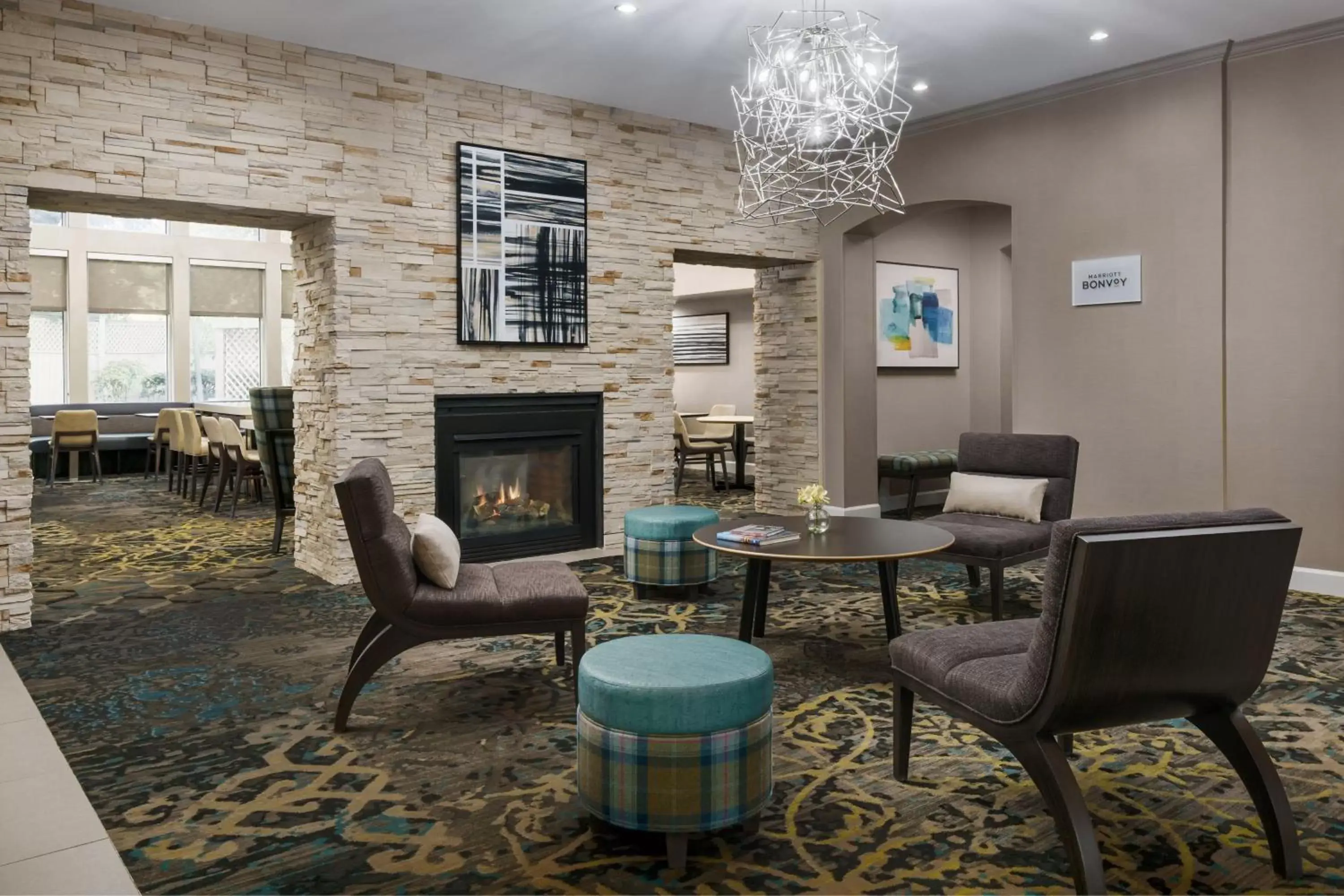 Lobby or reception, Seating Area in Residence Inn Gaithersburg Washingtonian Center