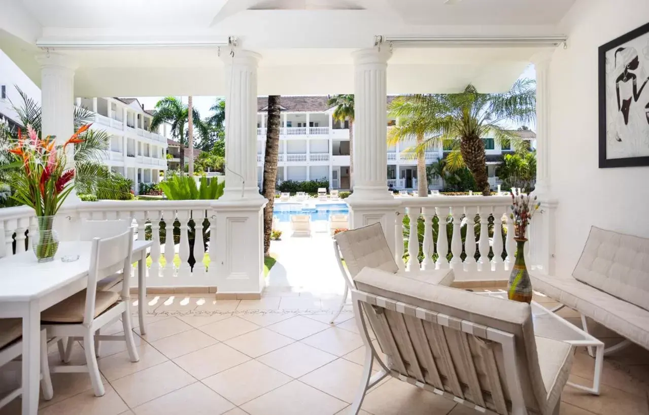 Inner courtyard view in Albachiara Hotel - Las Terrenas