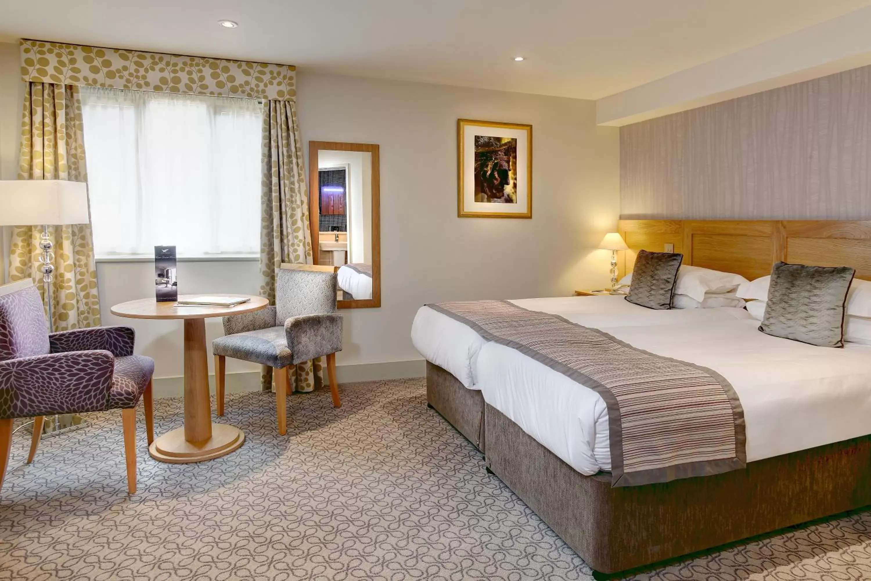 Bedroom, Bed in Quy Mill Hotel & Spa, Cambridge