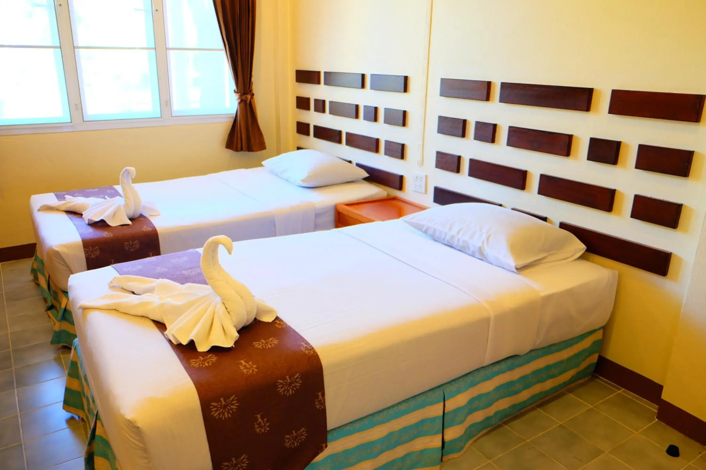 Bed in New Travel Beach Resort