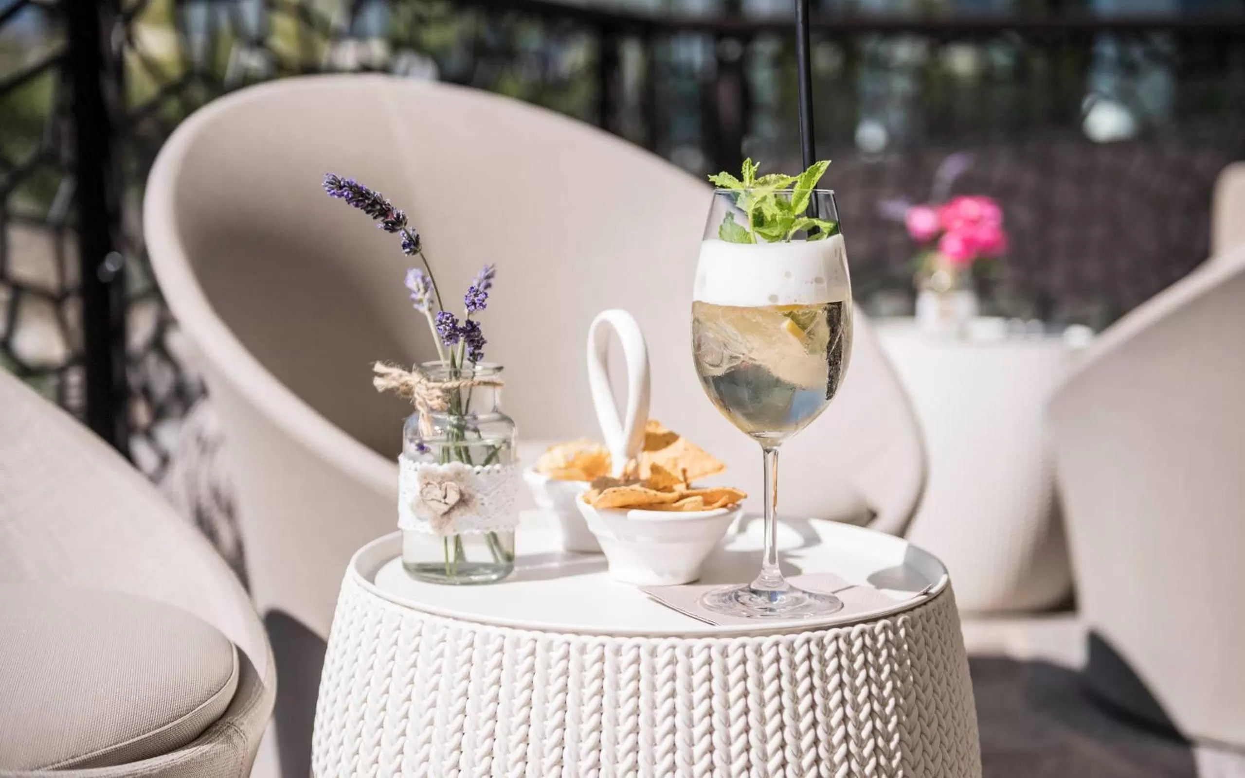 Balcony/Terrace in Hotel Rosengarten (Schenna Resort)