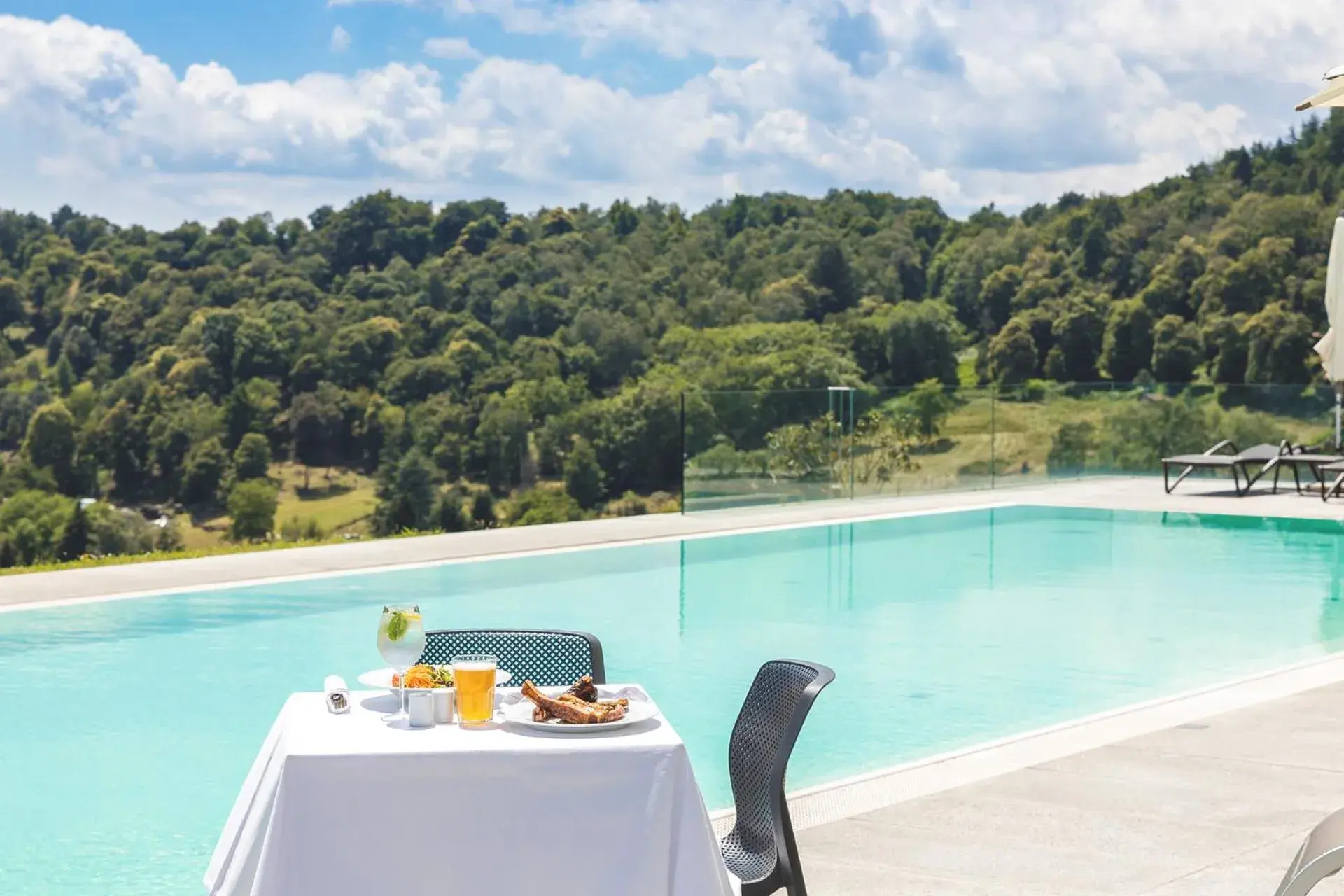Pool view, Swimming Pool in Kurhaus Cademario Hotel & DOT Spa - Ticino Hotels Group